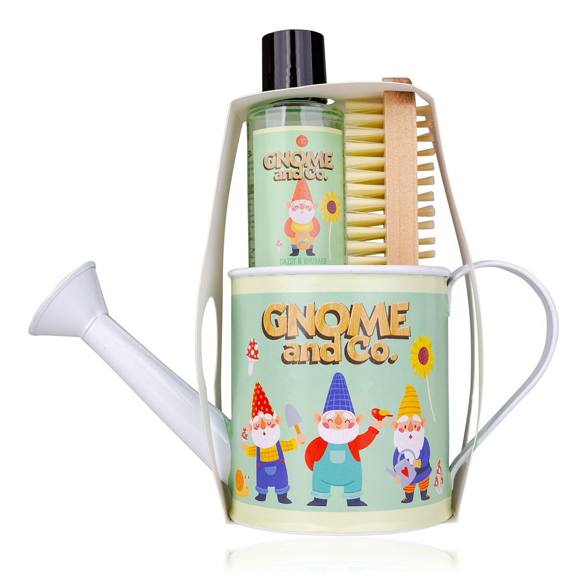 ACCENTRA Duschgel Geschenkset GNOME & CO in Gießkanne, 3-tlg.