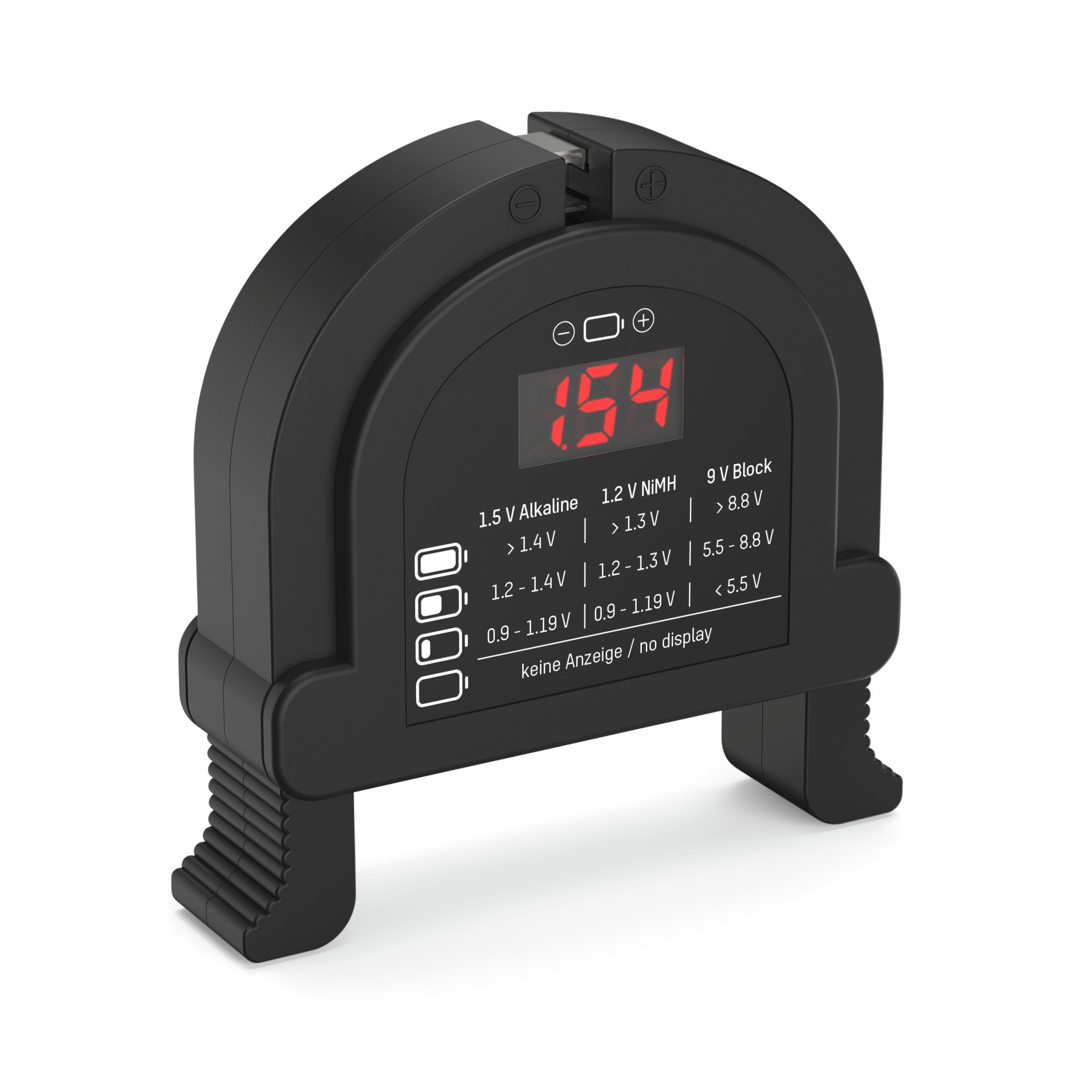 ANSMANN AG Universal Akku- und Batterietester für AAA/AA/Baby C/Mono D/9V Batterie-Ladegerät