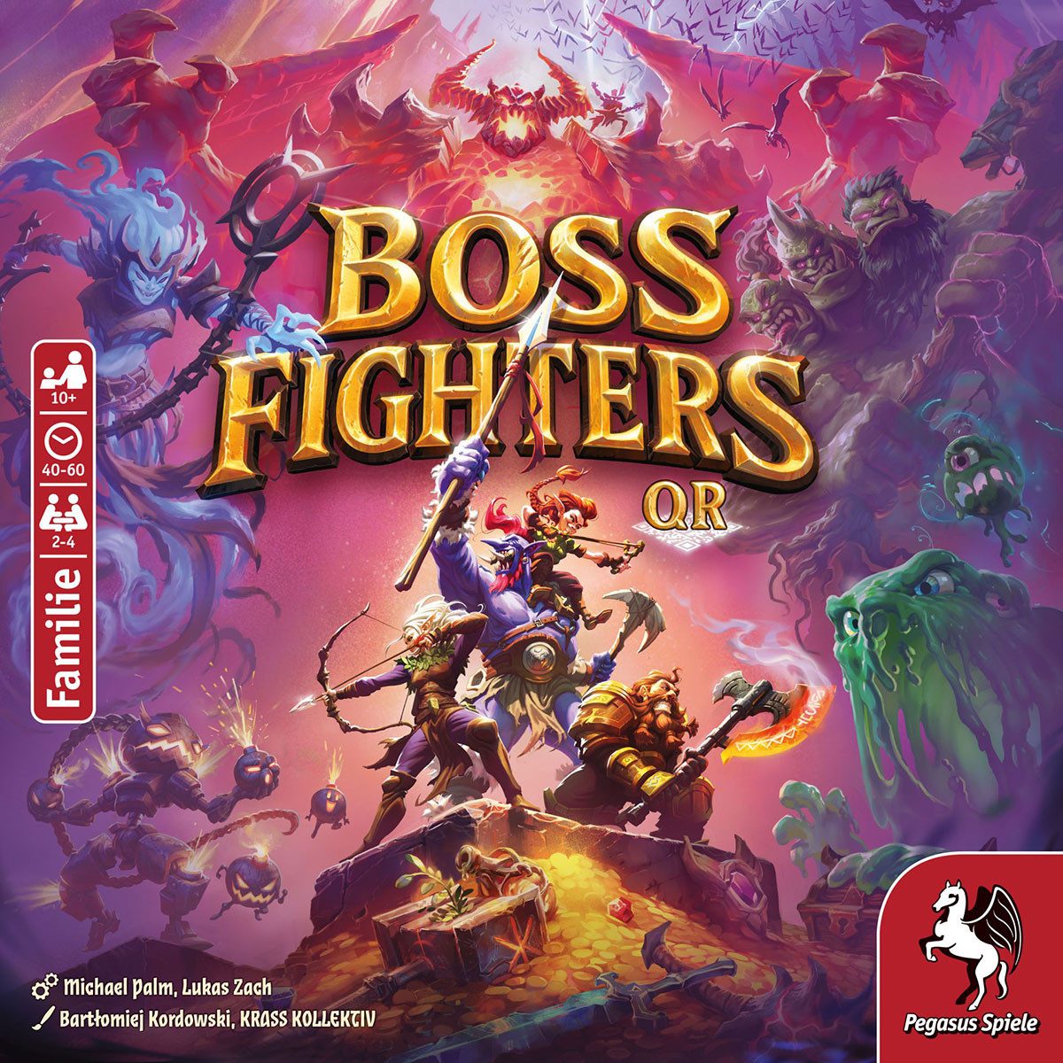 Pegasus Spiele Spiel Boss Fighters QR (DE) - App-Kartenspiel