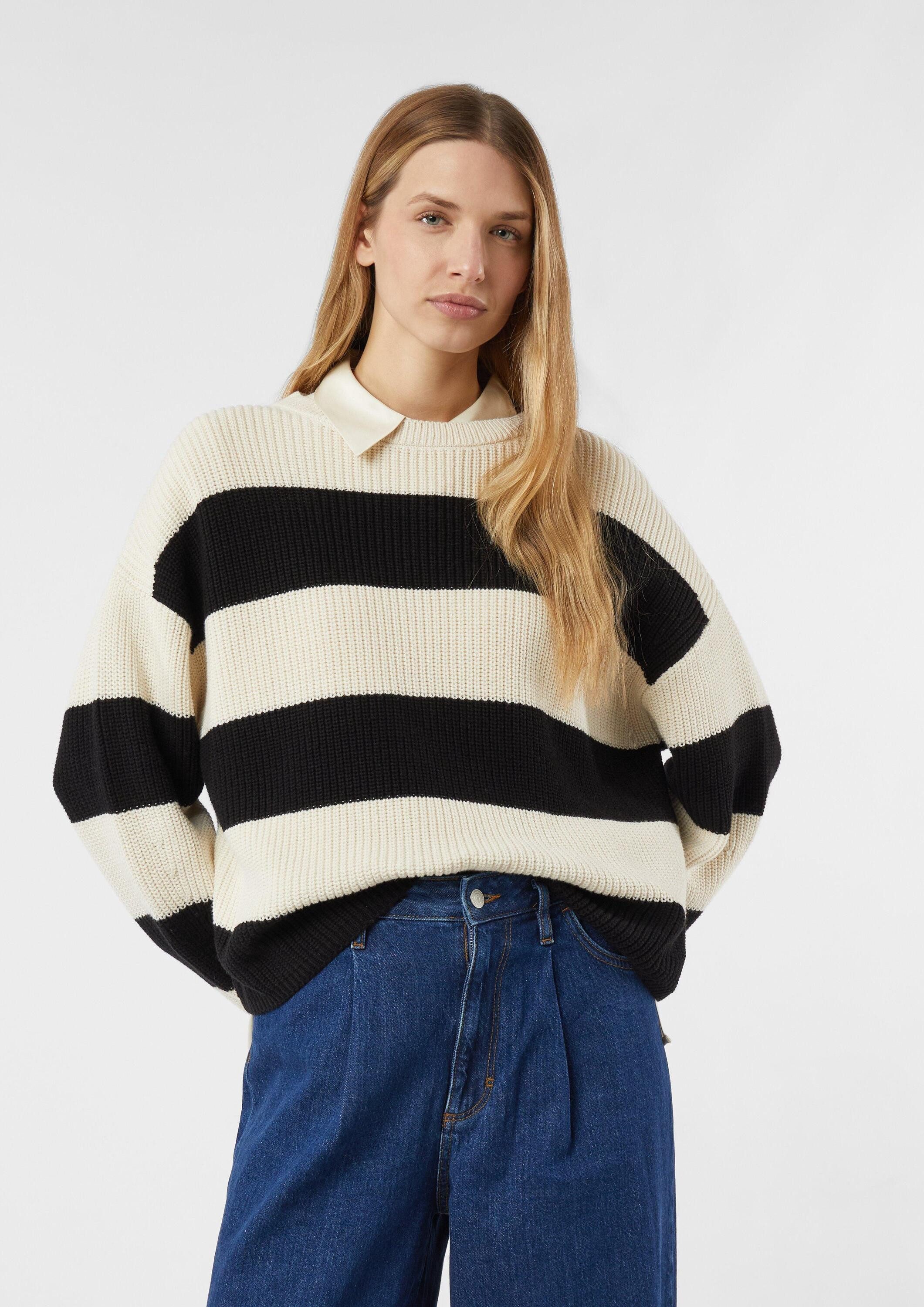 comma Longpullover Strickpullover Oversize-Strickpullover