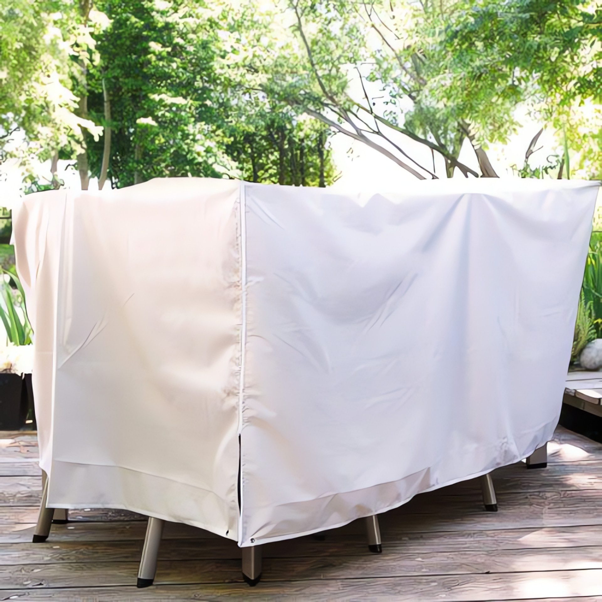 KETTLER Gartenmöbel-Schutzhülle Schutzhülle für Tisch 160×95 cm mit 6 Klappsesseln