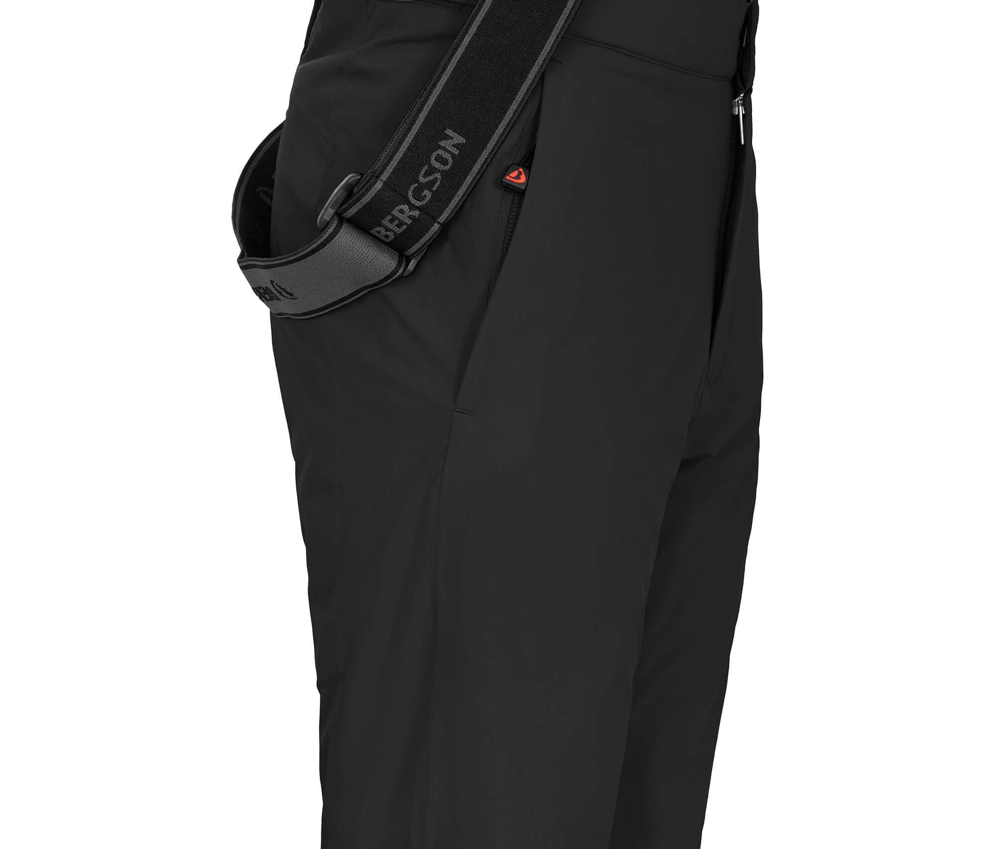 Bergson Skihose PELLY MAXI Kinder Skihose, wattiert, 20000 mm Wassersäule, Normalgrößen, schwarz