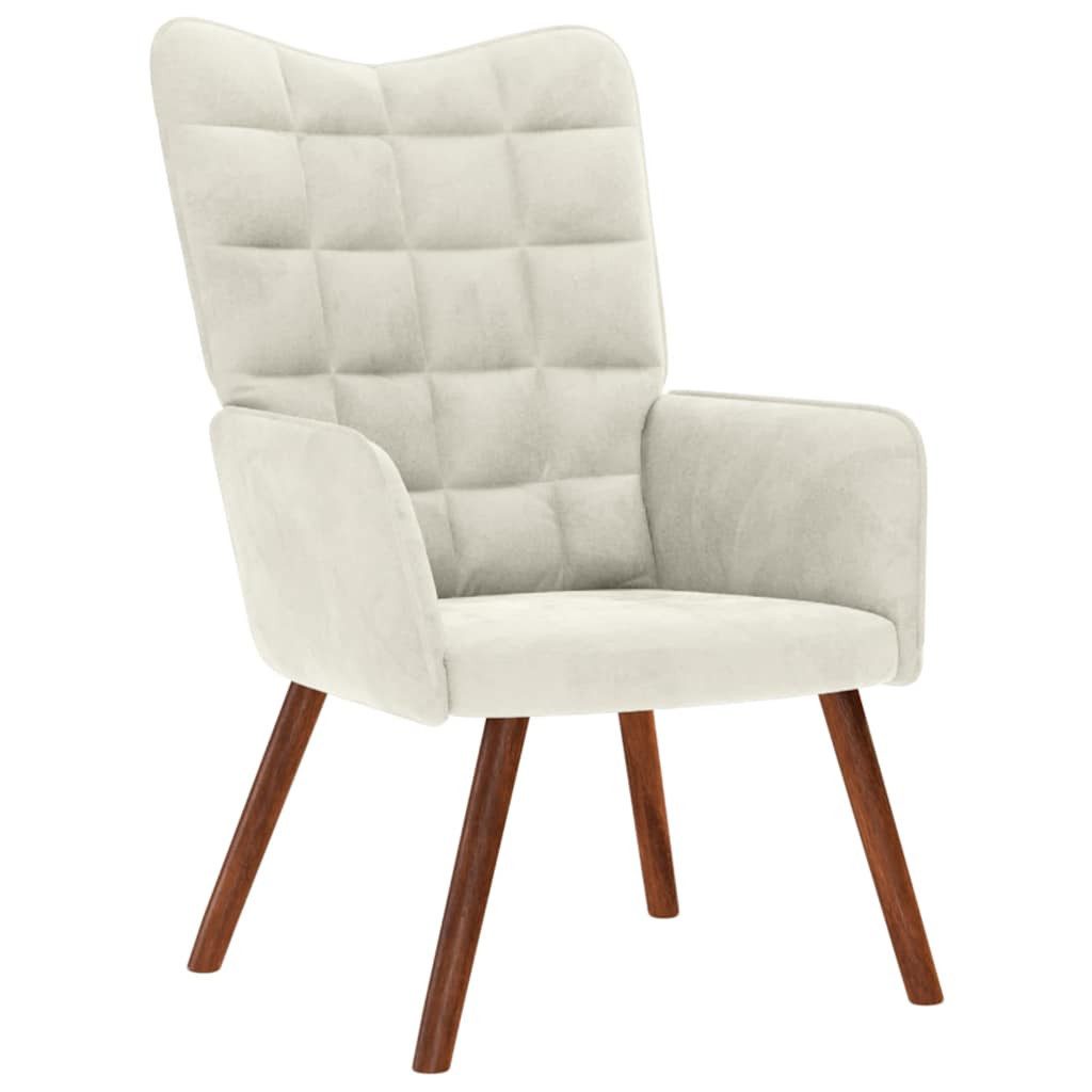vidaXL Sessel Relaxsessel Creme Samt (1-St) günstig online kaufen
