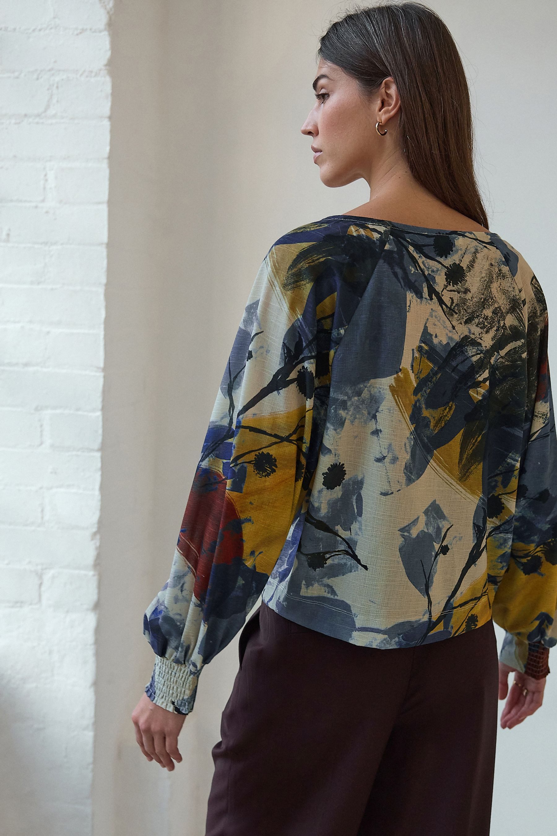 Next Langarmbluse Langärmelige Schluppenbluse mit Dekolleté günstig online kaufen