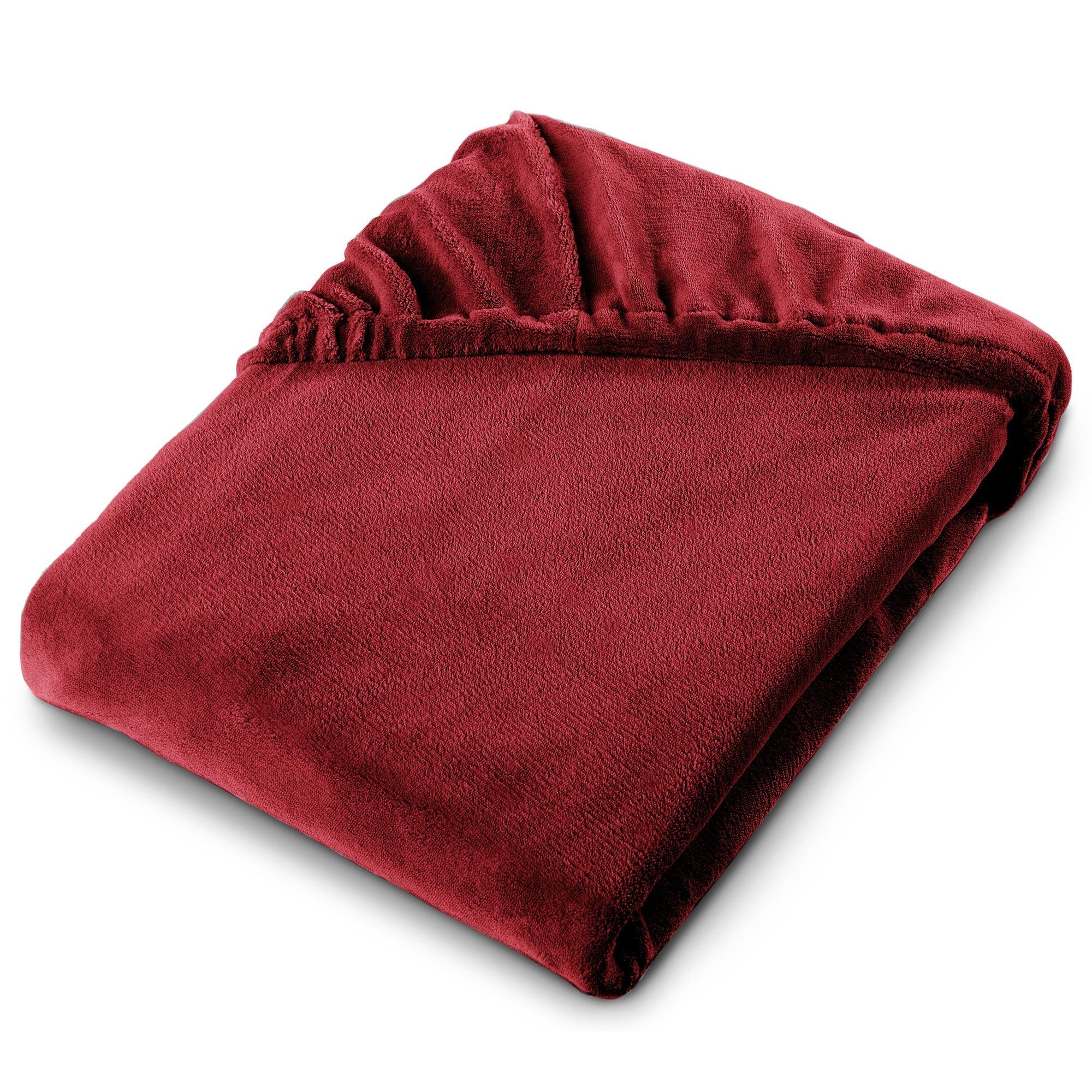 aqua-textil Spannbettlaken Feelwell Spannbettlaken Fleece 90x200-100x200cm günstig online kaufen