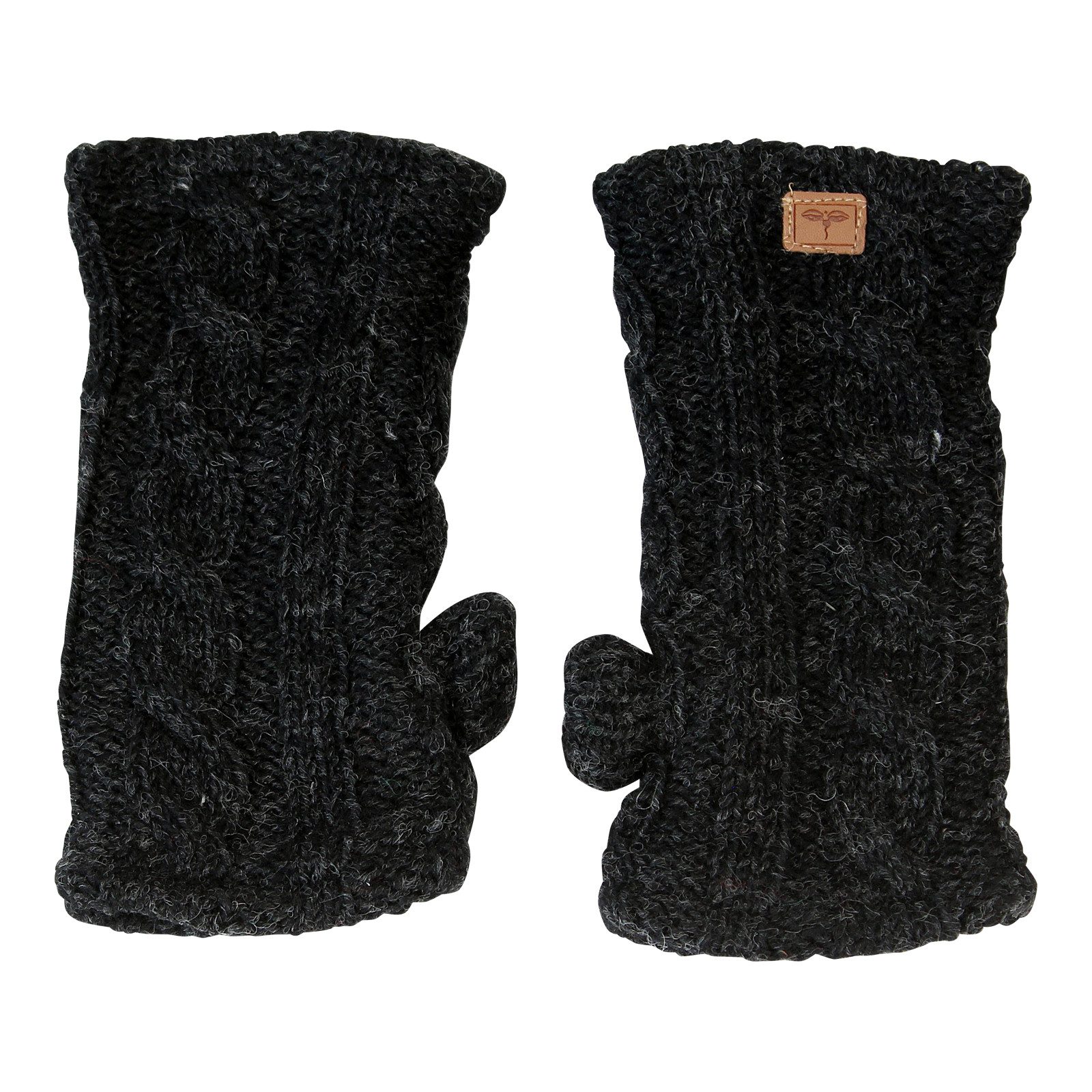 BUDDHA arts&more Armstulpen Pulswärmer Armstulpen Zopfmuster mit Daumen Han günstig online kaufen