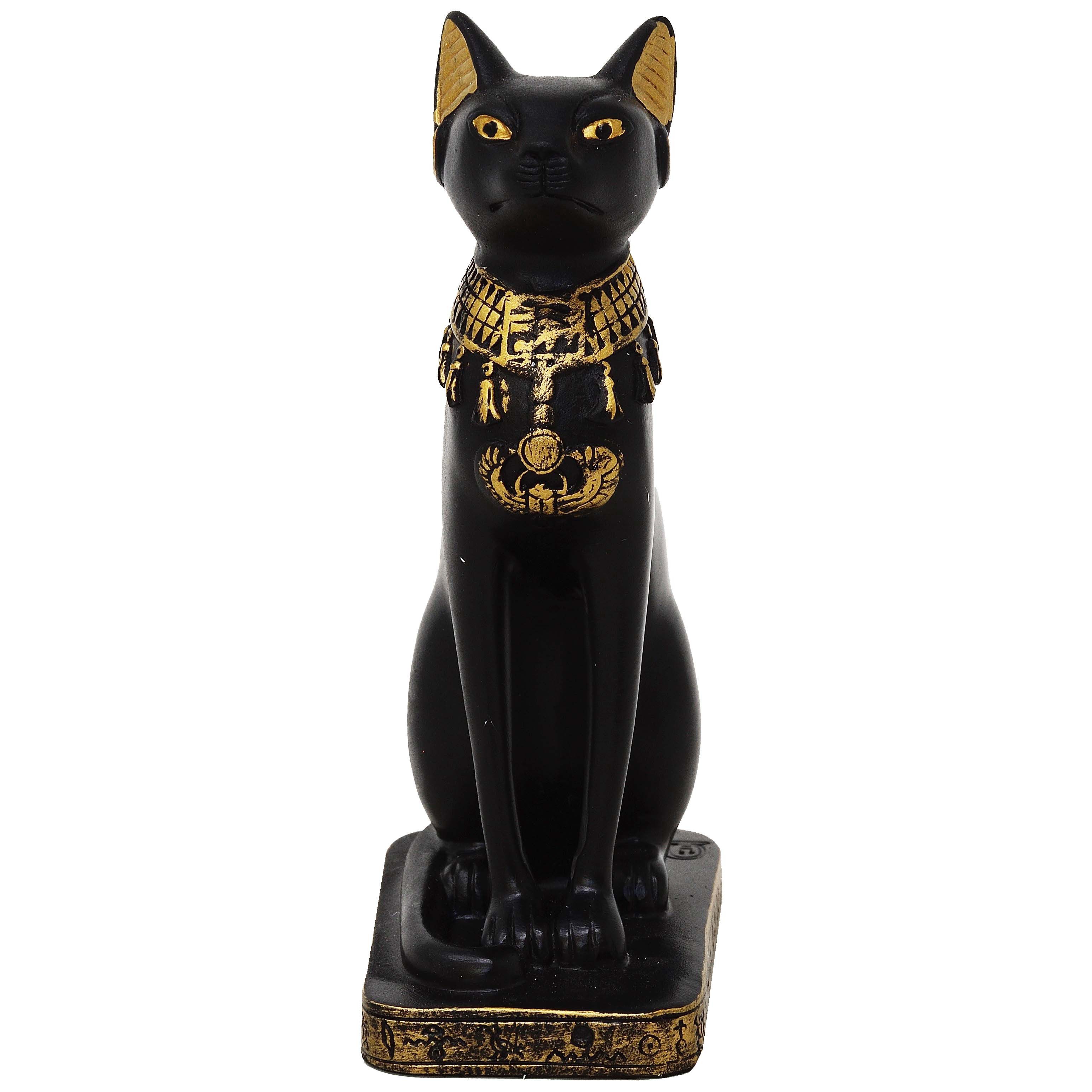 MystiCalls Dekofigur Bastet - Ägypten, Figur, Dekoration, Katze, Sammelfigur, Sammelfigur, Sammlerfigur, Designerfigur, Dekofigur, Dekorationsobjekt