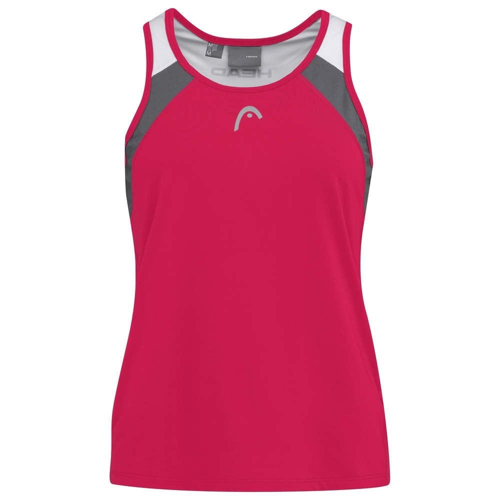 Tanktop Tennis-Tank Top Club (Racer Back, modern) magenta/weiss Mädchen