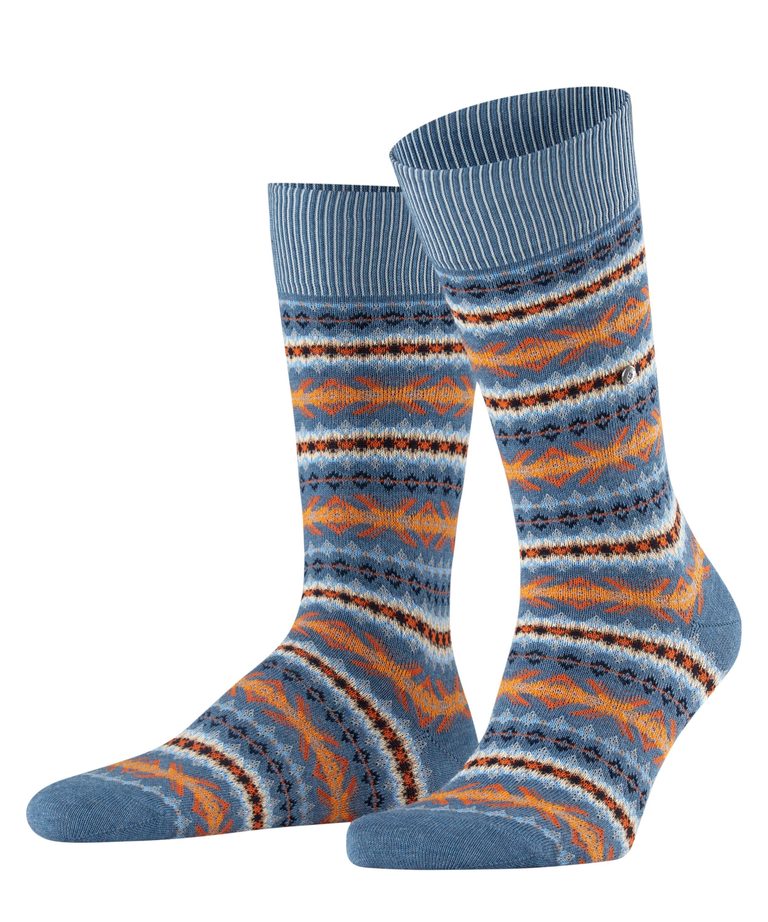 Wäsche/Bademode Socken Burlington Socken Authentic Fair Isle (1-Paar) mit angenehmer Baumwolle