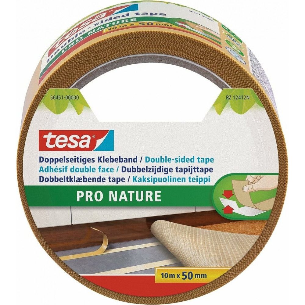 Doppelklebeband tesa Doppelseitiges Klebeband Pro Nature 10m 50mm