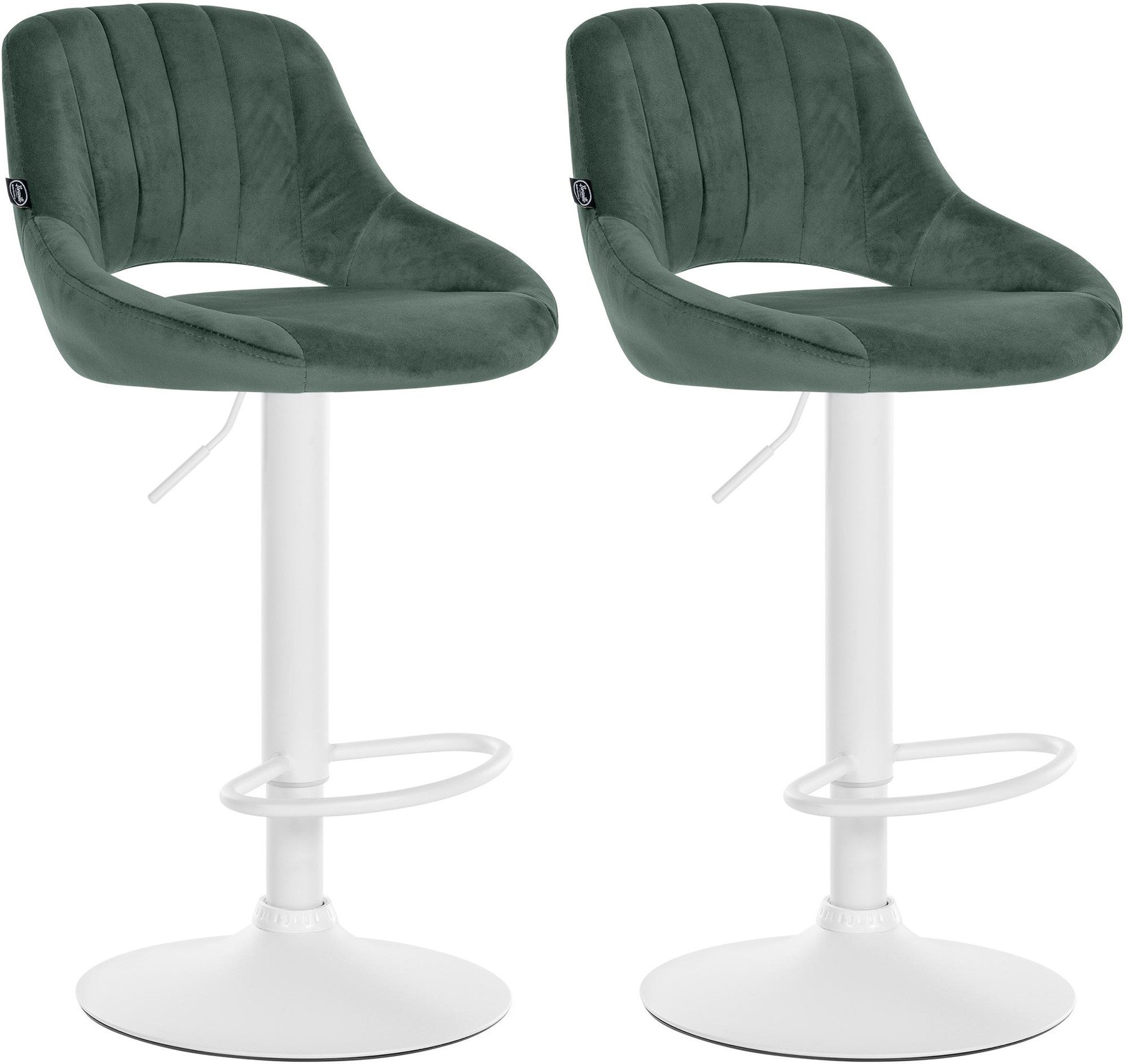CLP Barhocker Milet Samt (2er Set, günstig online kaufen