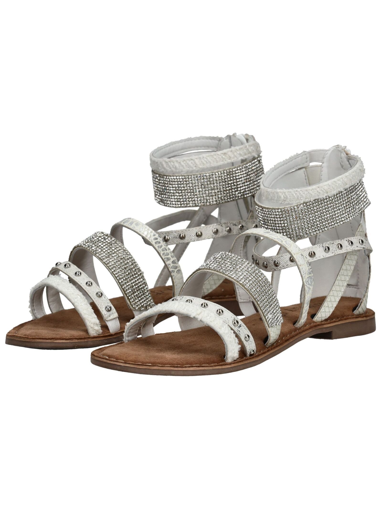 Lazamani Lazamani Sandalen Leder Schaftsandalette