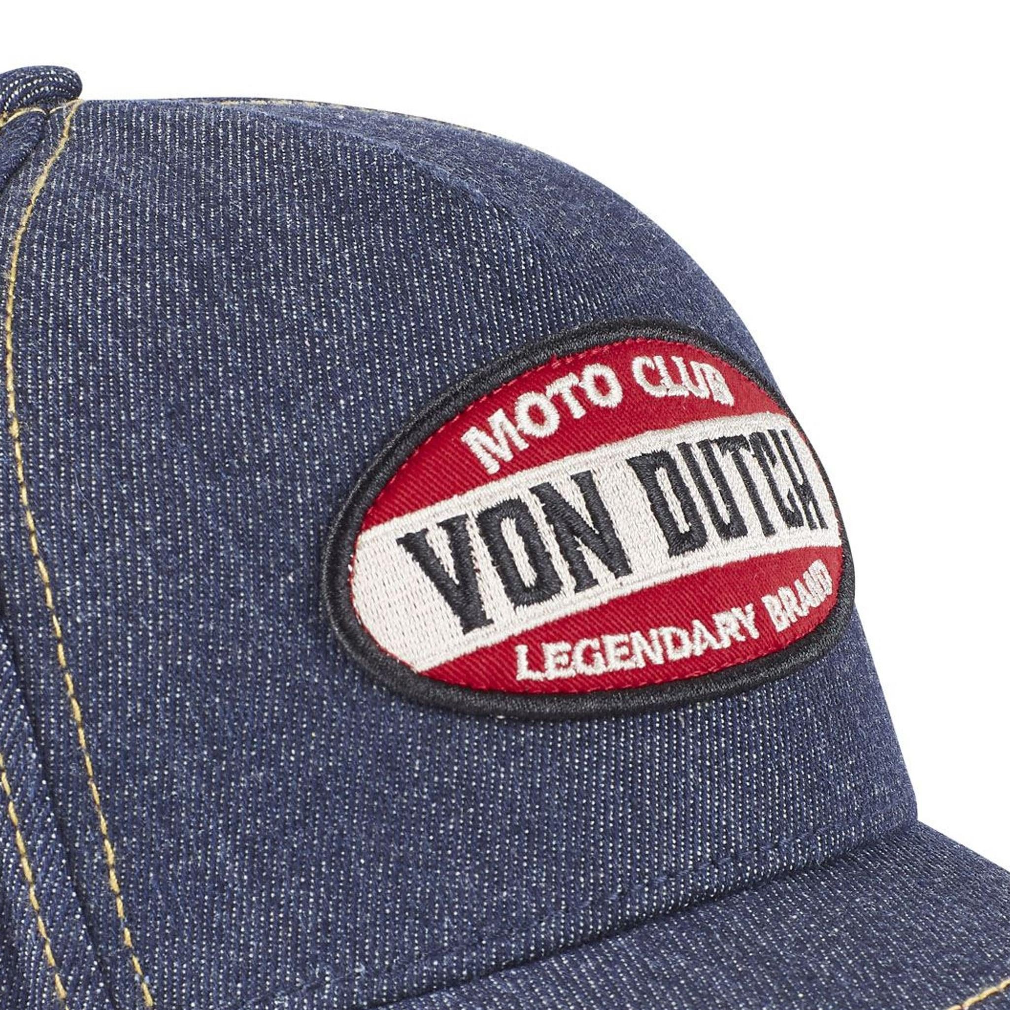 Von Dutch Trucker Cap Von Dutch Originals Trucker Cap - MOTO CLUB Denim (Basecap, Basecap, Fulltrucker Kappe)
