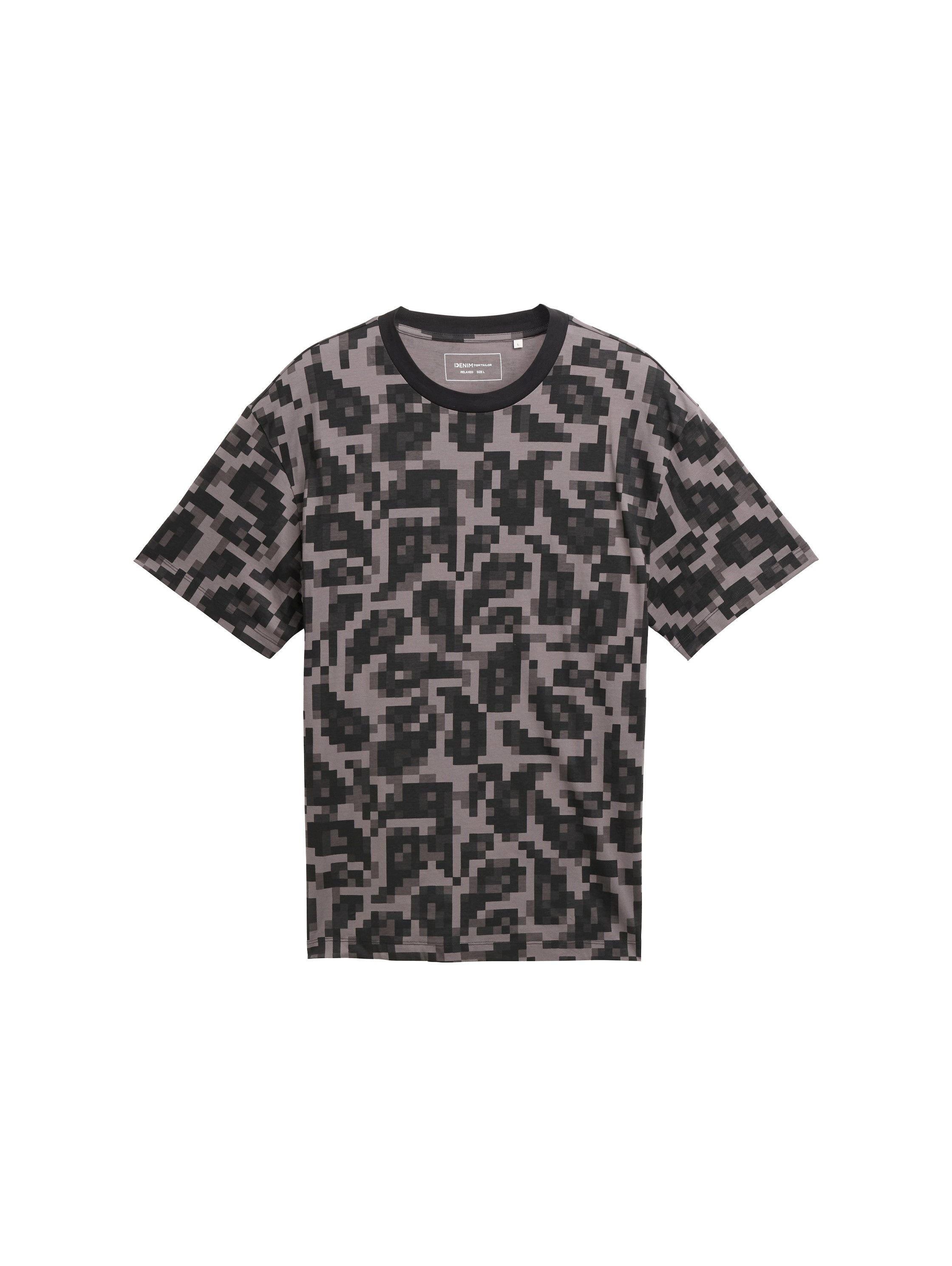 TOM TAILOR T-Shirt Relaxed Fit T-Shirt mit Muster günstig online kaufen