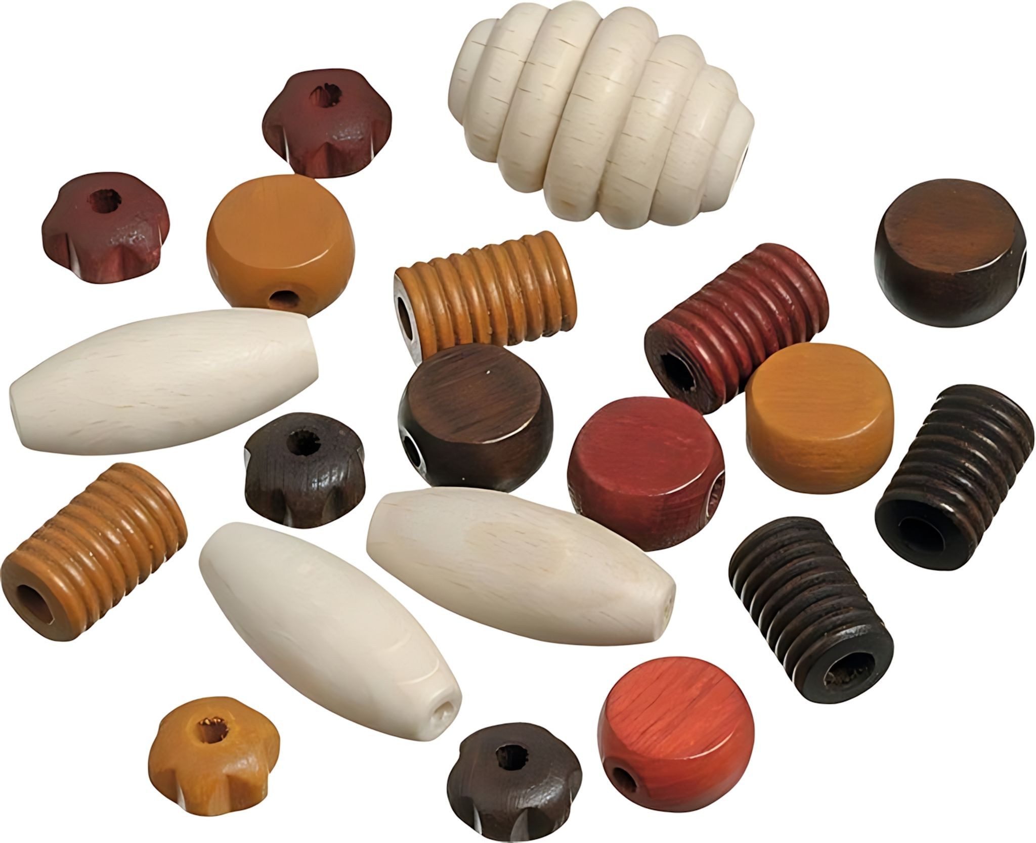 Knorr Prandell Bastelperlen KNORR PRANDELL 216023458 Holzperlen-Mix1 Buche Deutschland braun natur