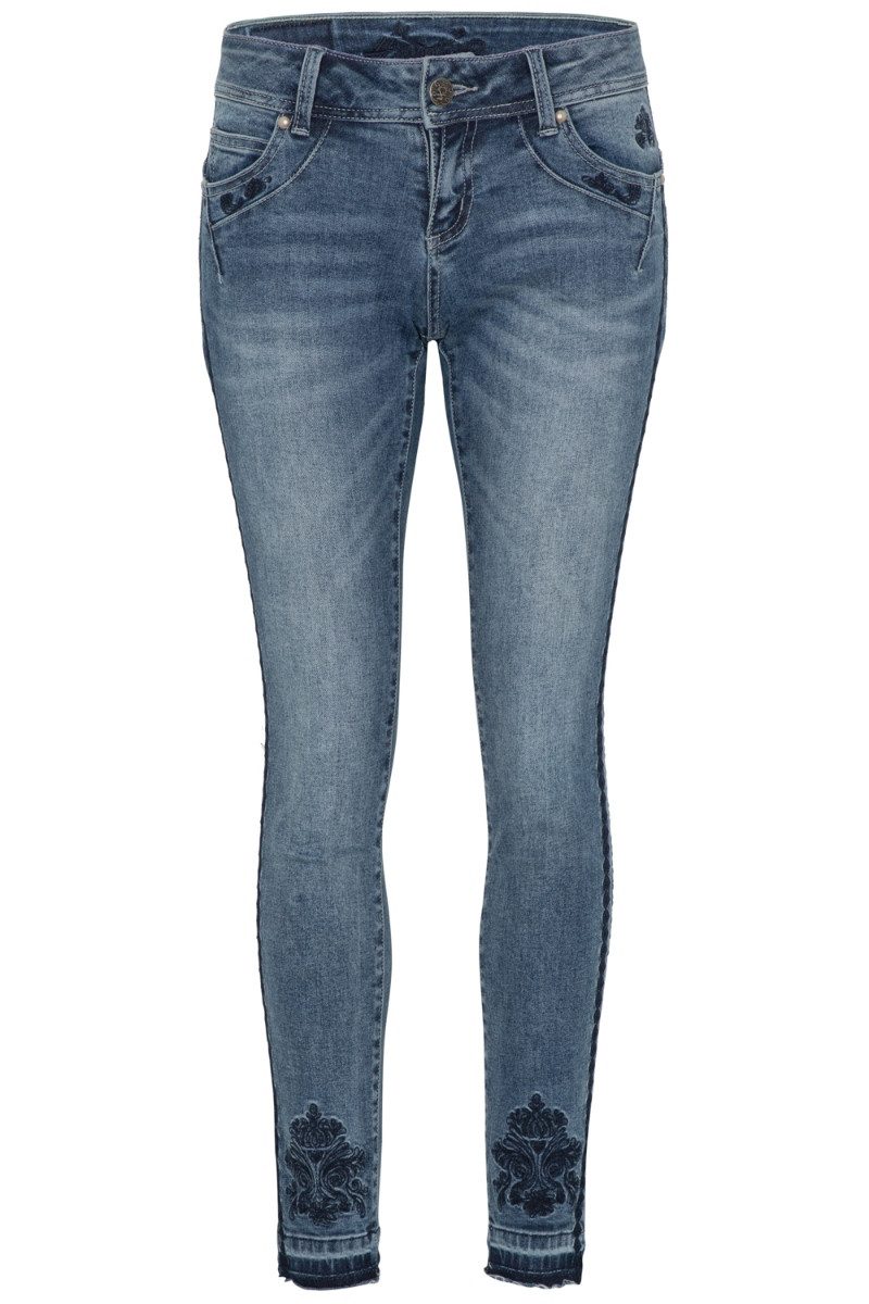 Trachtenjeans Trachtenjeans Damen - PERLA - jeansblau