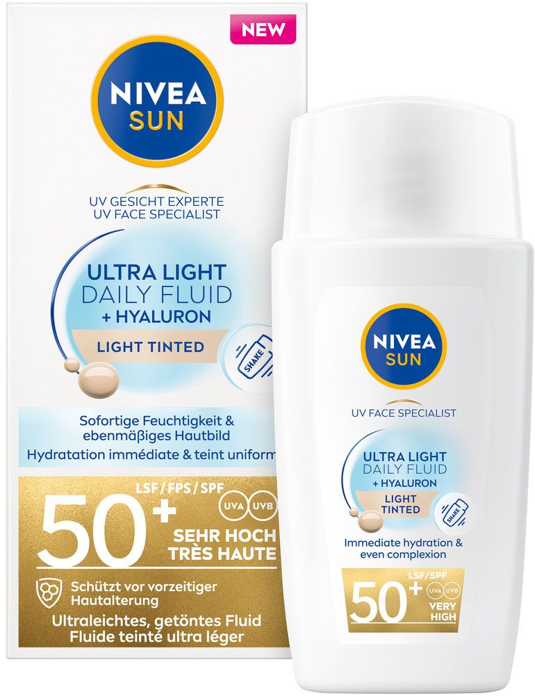 Sonnenschutzfluid Ultra Light Daily Fluid LSF 50+ +Hyaluron Light Tinted