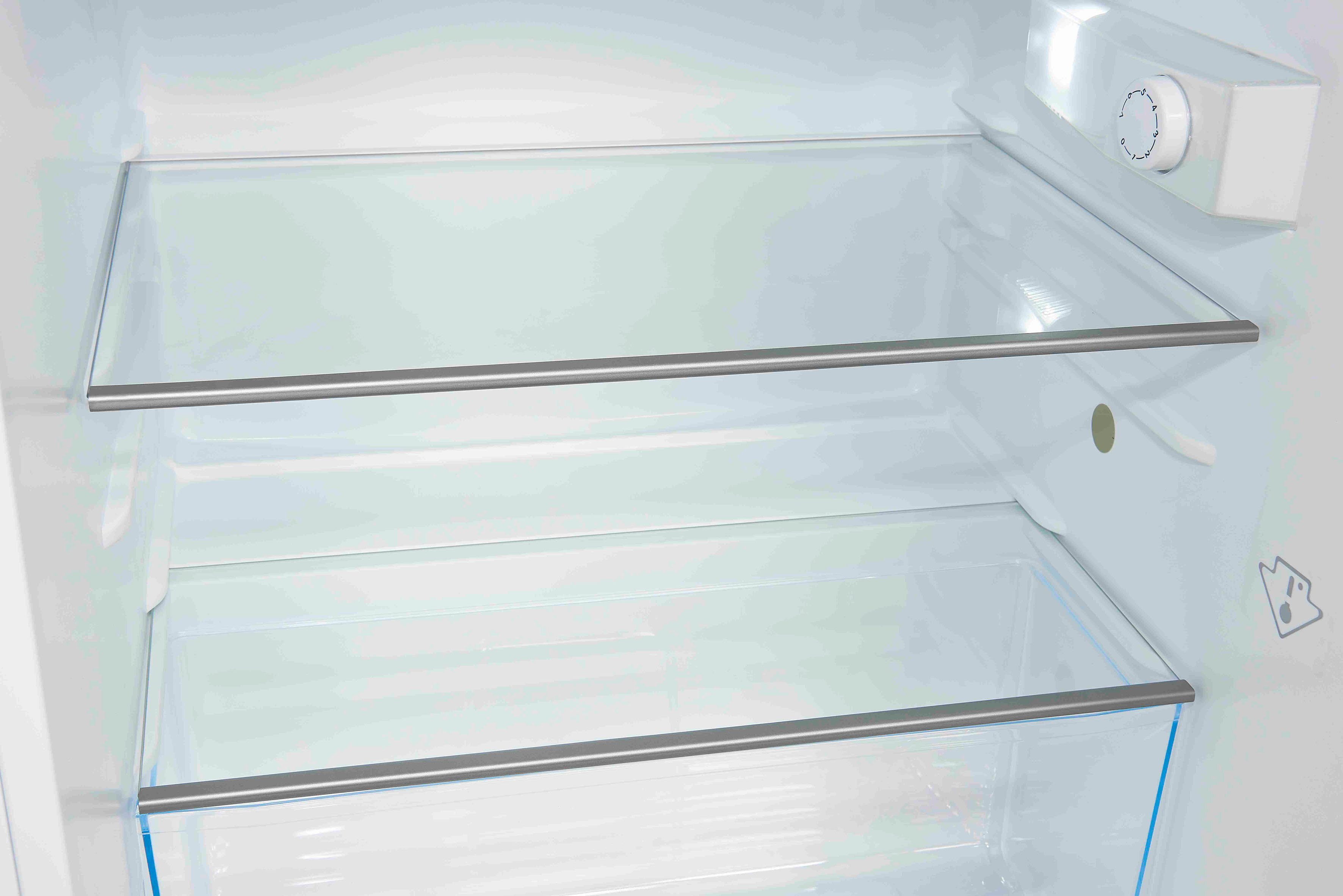 exquisit Kühlschrank 56 hoch, breit 85 cm inoxlook, edelstahl cm KS16-4-H-010D
