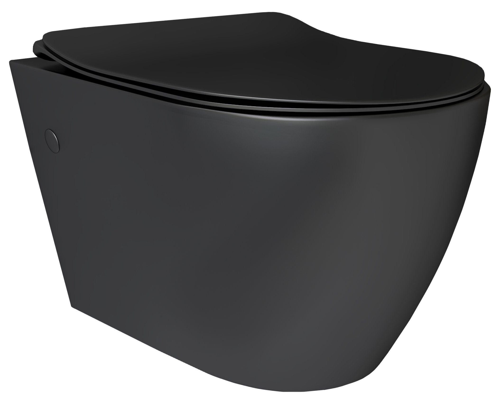 Alpenberger Tiefspül-WC Hänge-WC Set Schwarz - günstig online kaufen