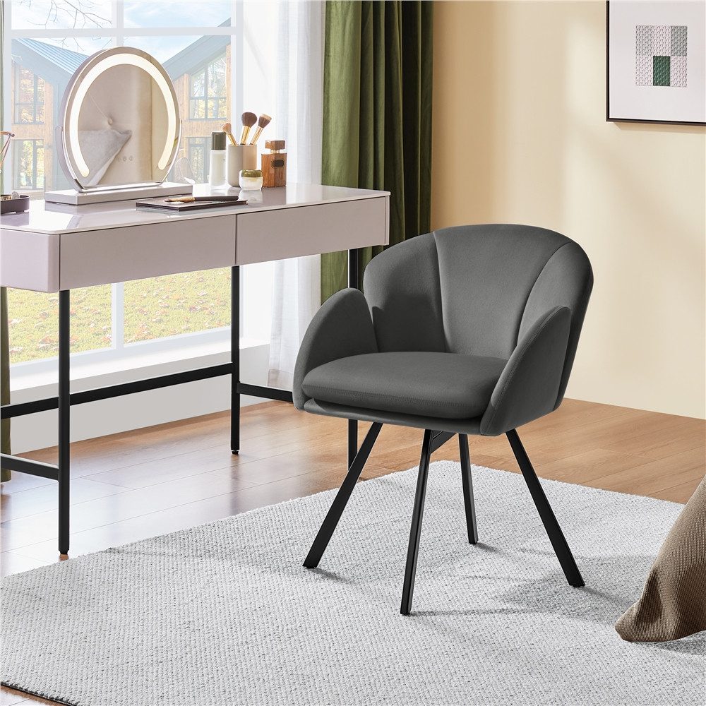 Yaheetech Esszimmerstuhl Polsterstuhl mit Schwenkbarem Sitz, Loungesessel S günstig online kaufen