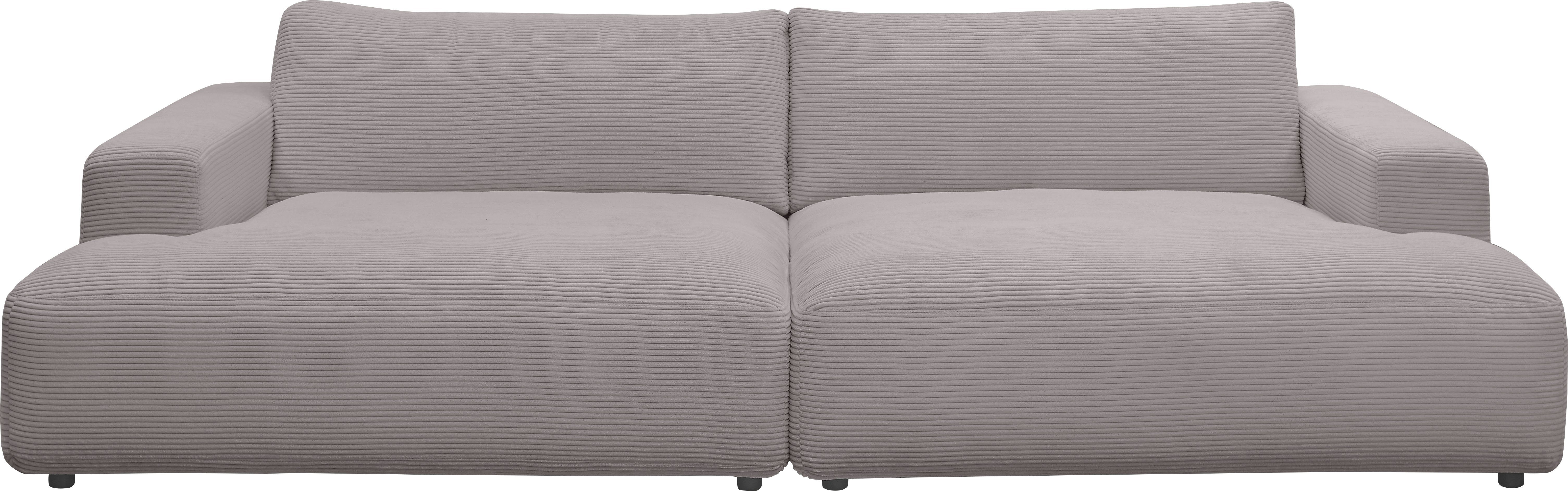 GALLERY M branded by Musterring Loungesofa Lucia, Cord-Bezug, Breite 292 cm grey