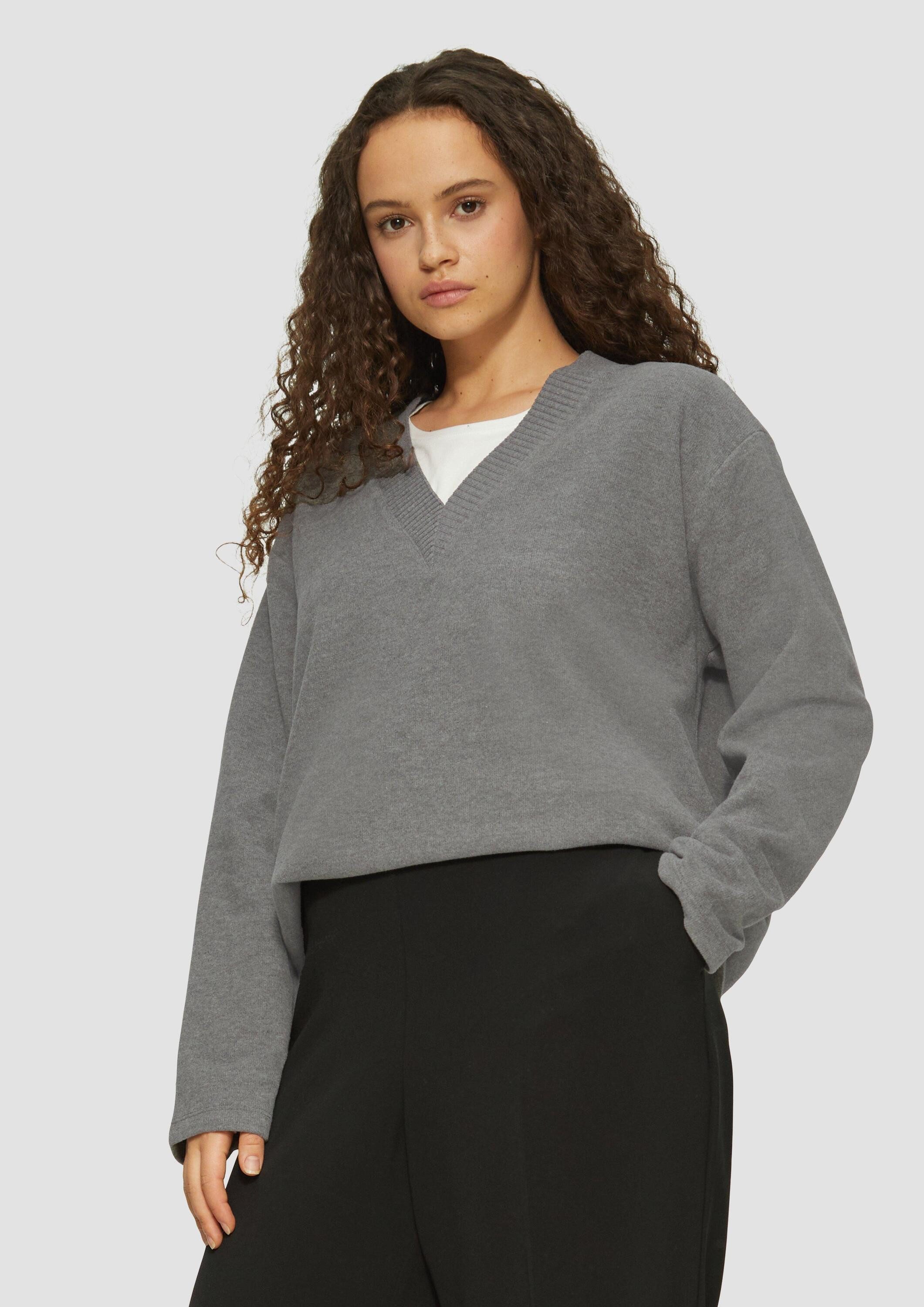 s.Oliver Sweatshirt Sweatshirt Weiches Sweatshirt mit günstig online kaufen