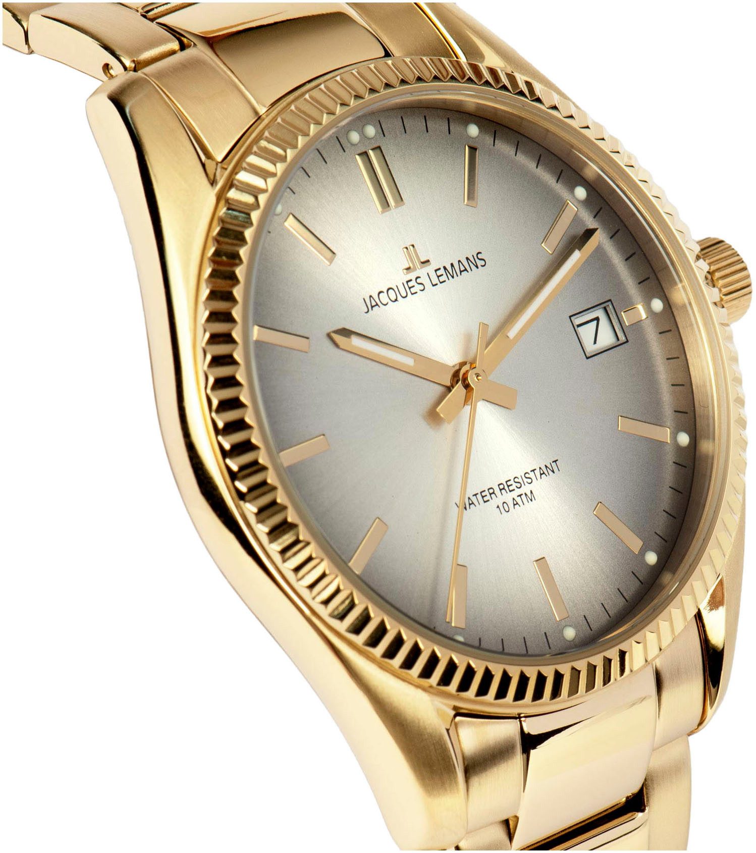 Jacques Lemans Quarzuhr Derby 50-4N, Armbanduhr, Damenuhr, Datum, Leuchtzei günstig online kaufen