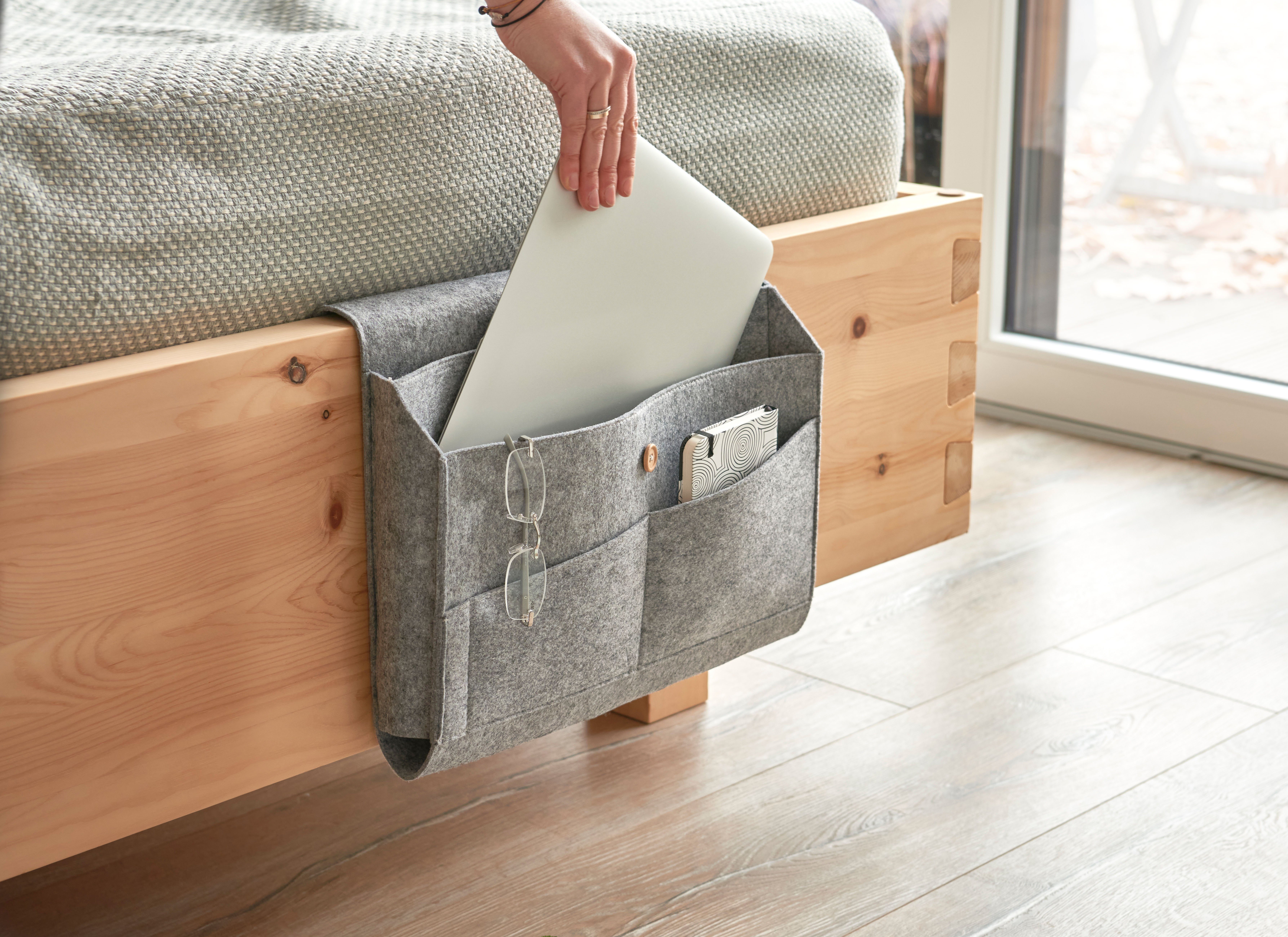 Zeller Present Aufbewahrungstasche Couch-Organizer, Filz, grau (1-tlg) – Bild 4 von 4