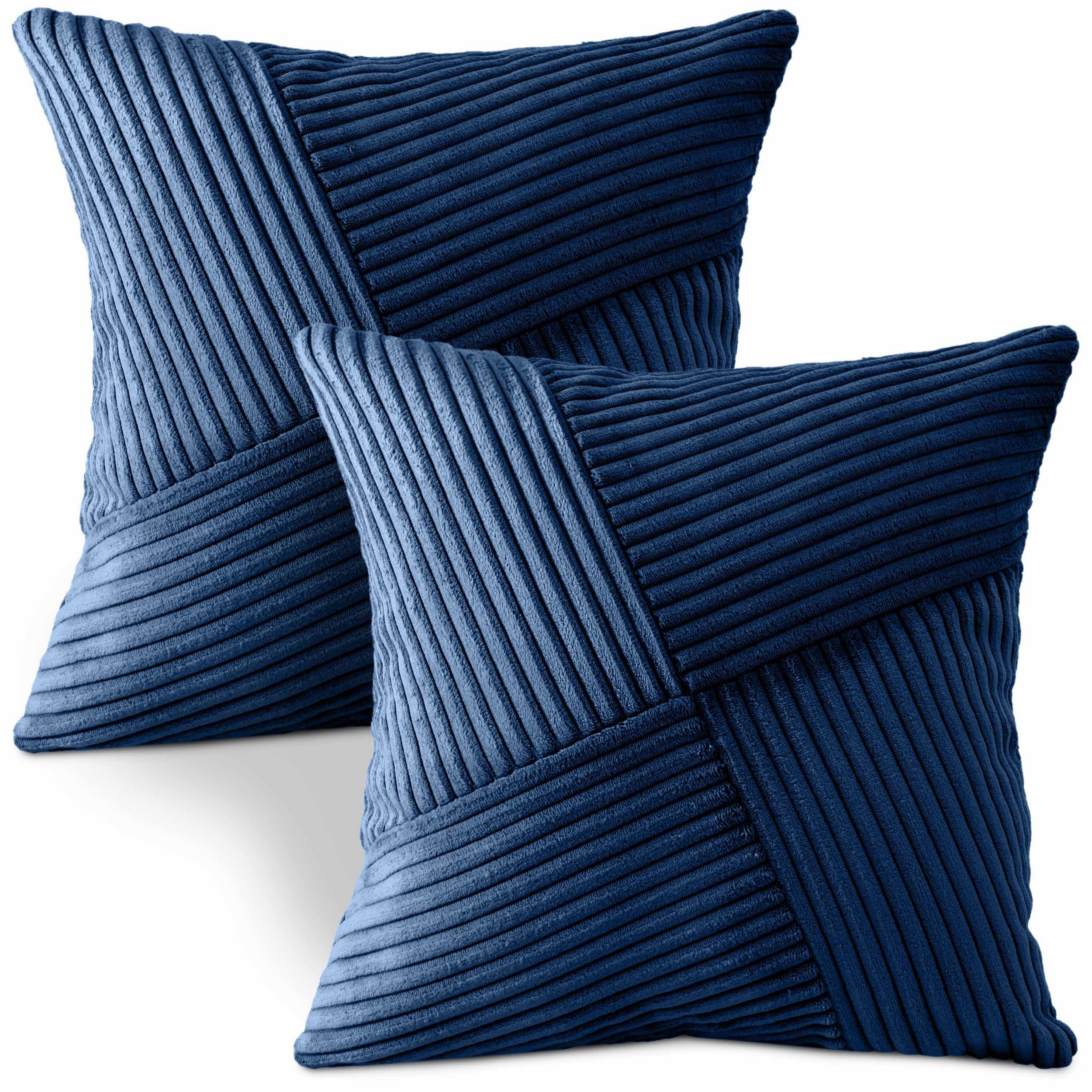 Amilian Dekokissen mit Füllung und Kissenbezug - 2er Set - Zierkissen, Sofakissen, Kissen, (2 Stück), 40x40 cm, Kuschelkissen, Kopfkissen mit Kissenfüllung