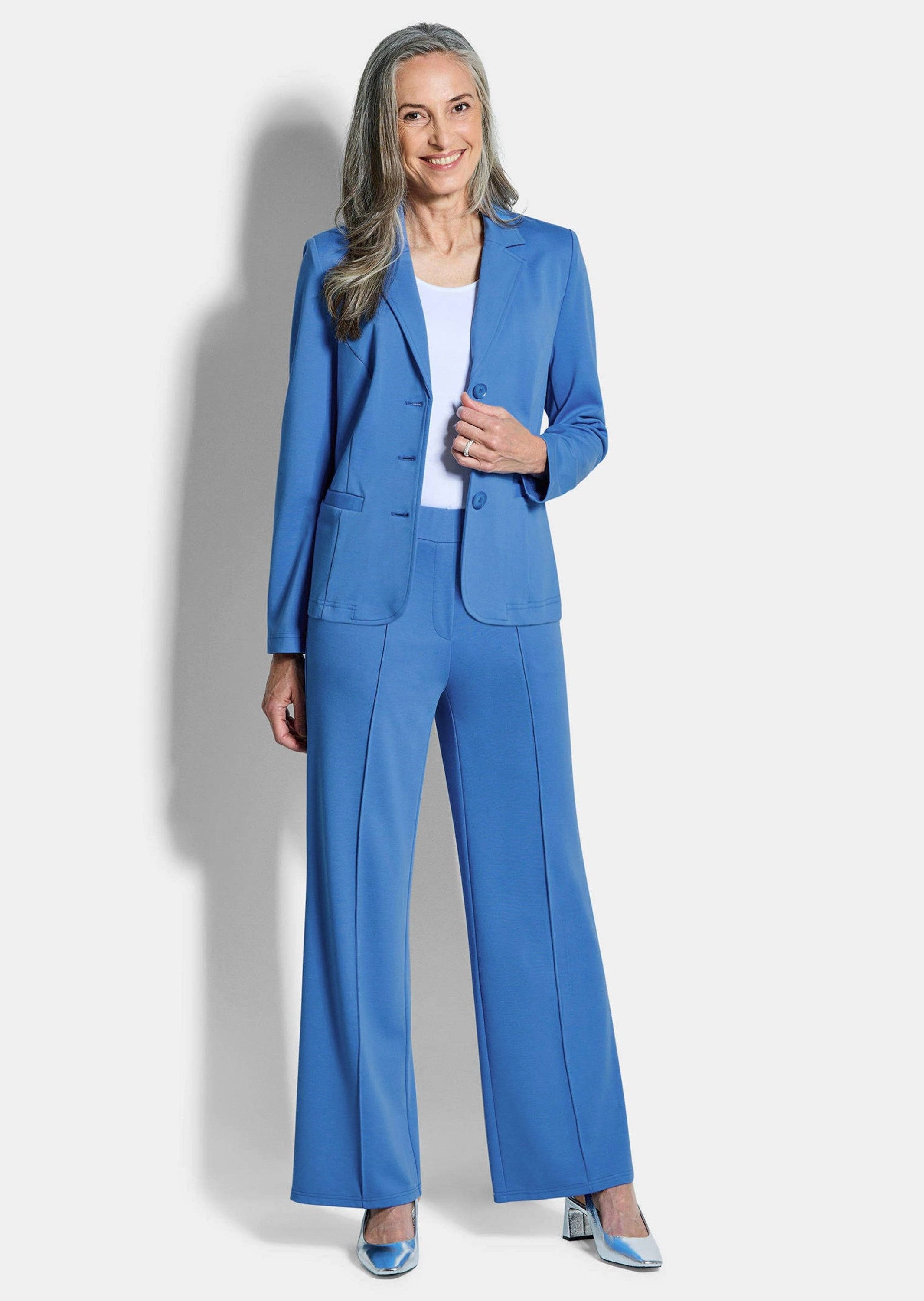 GOLDNER Jerseyblazer Viskoseblazer mit Reverskragen Kurzblazer mit Leistent günstig online kaufen