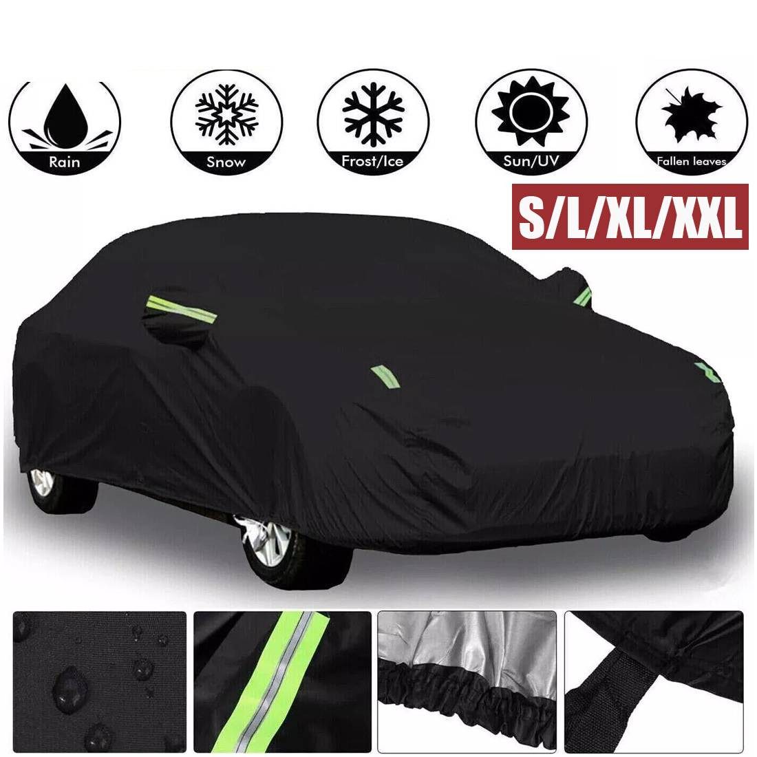 MC Star Autoplane Autoabdeckung Vollgarage S-XXL Autogarage Ganzgarage (Car Cover UV Schutzhülle)