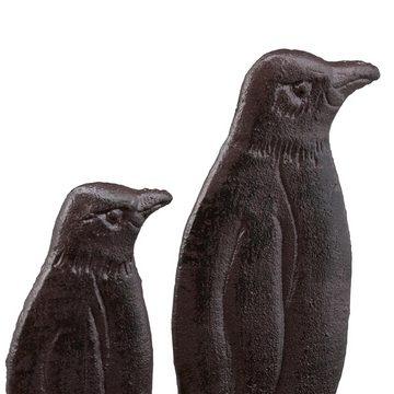 relaxdays Schuhputzbürste Gusseisen Schuhbürste im Tier-Design, Pinguin