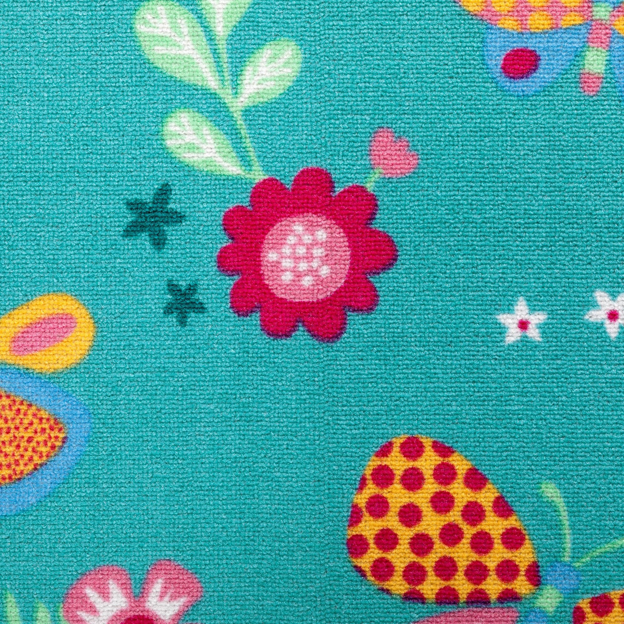 Steffensmeier Kinderteppich Sophia, rund, Schmetterlinge, Kinderzimmer