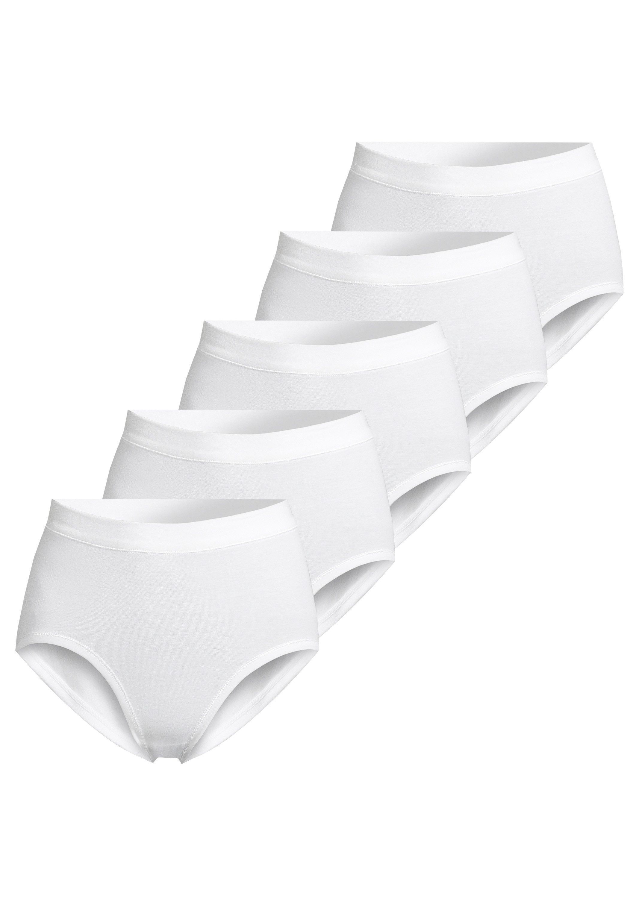 ESGE - Die Wäsche-Macher Taillenslip 5er-Pack Basic - Feinripp (Spar-Set, 5-St) Taillenslip - Baumwolle