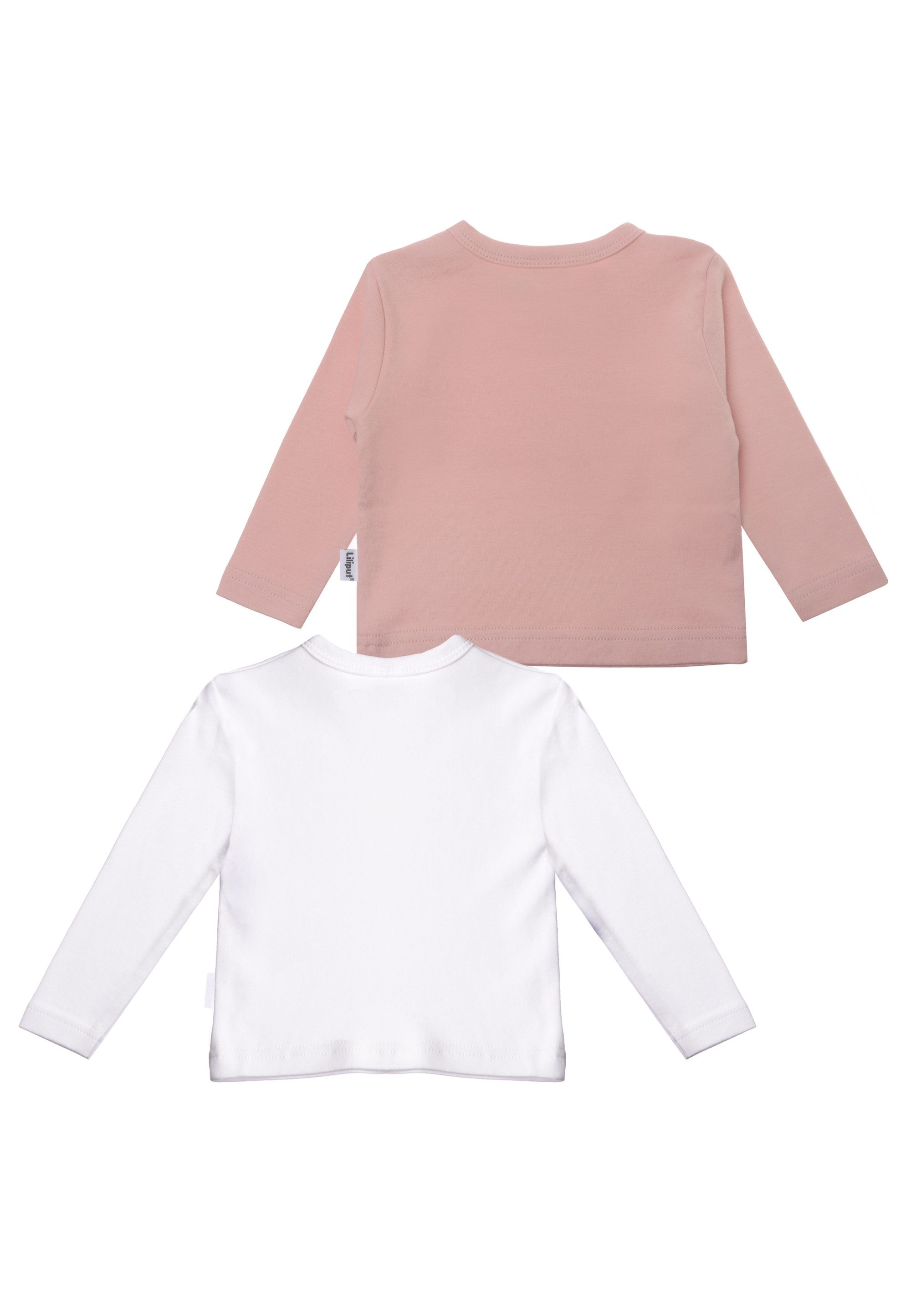 Liliput Langarmshirt Little and Loved im 2er Pack mit Druckknöpfen auf der Schulter