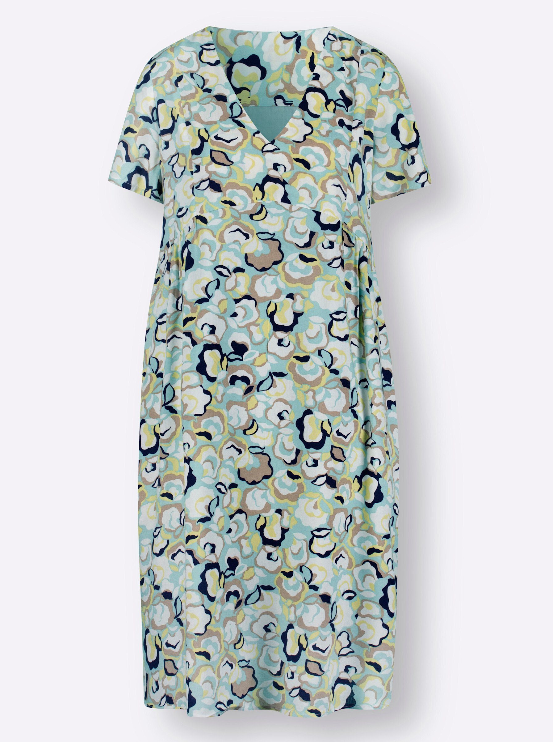 Etuikleid Druck-Kleid Kurzarm