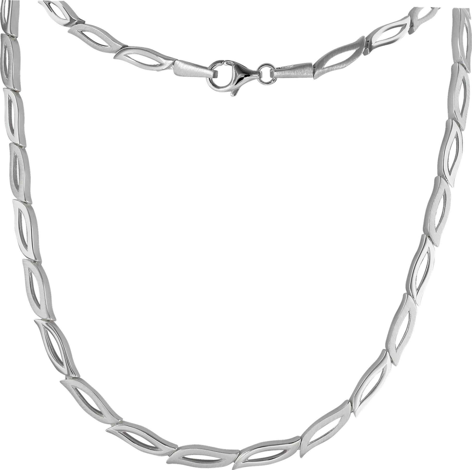 SilberDream Collier SDK4901JX SilberDream verschiedene Designs (Collier), Colliers (Blütenblatt) ca. 45cm, 925 Sterling Silber, Farbe: silber