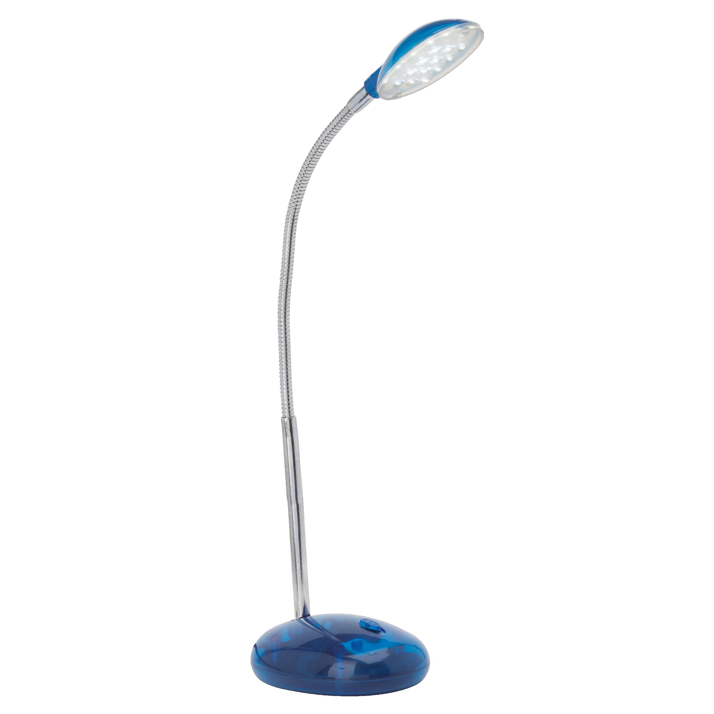 Lightbox Tischleuchte, LED fest integriert, Kaltweiß, LED Schreibtischlampe, einstellbar, 32cm Höhe, 2W, 140 lm, blau