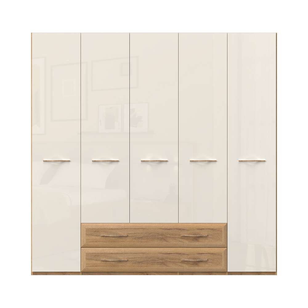 Home affaire Kleiderschrank "Gala, beige hochglänzend UV lackiert, kratzfes günstig online kaufen