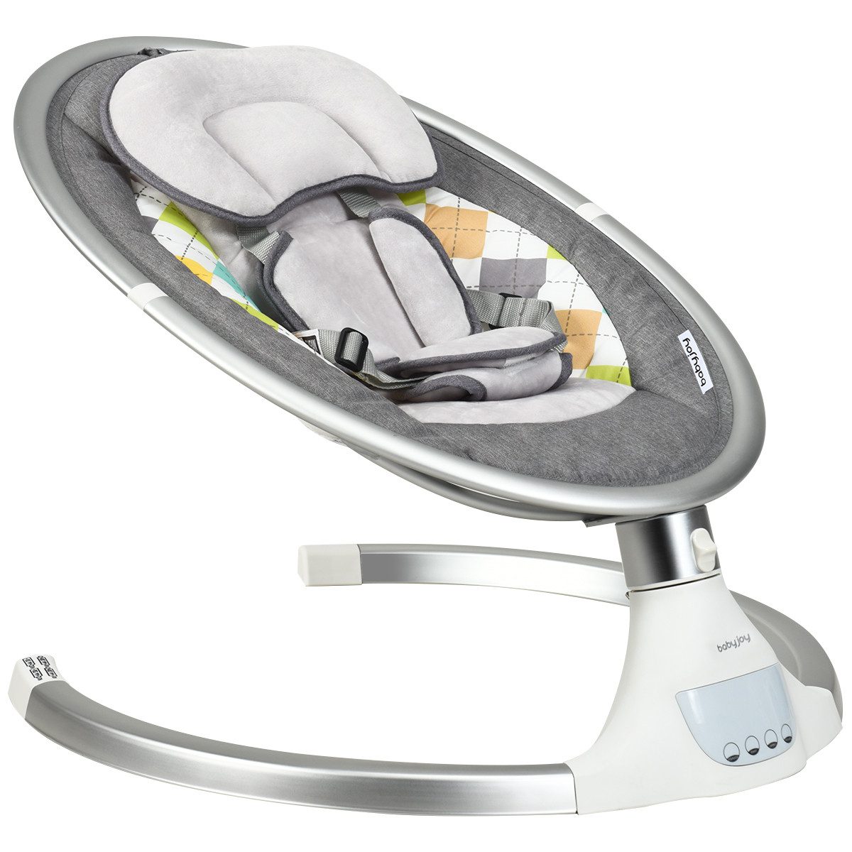 COSTWAY Babywippe Babyschaukel, mit Musik & Timing- & Bluetooth