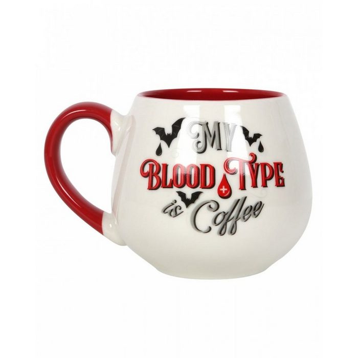 Horror-Shop Geschirr-Set ";My Blood Type is Coffee"; Kaffeebecher Keramik