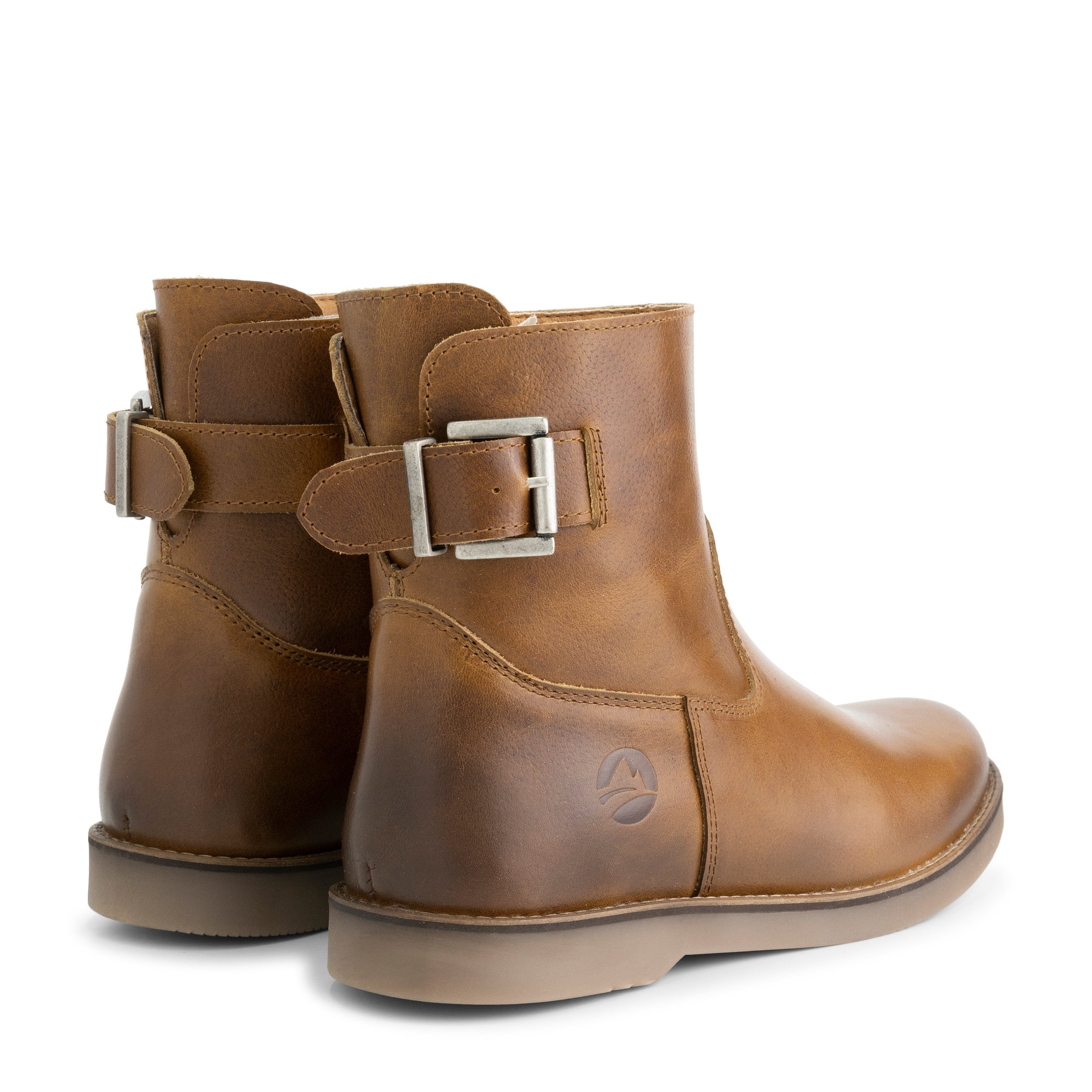 Travelin' Loudeac Lady Leder (Reißverschluss) Cognac Stiefelette