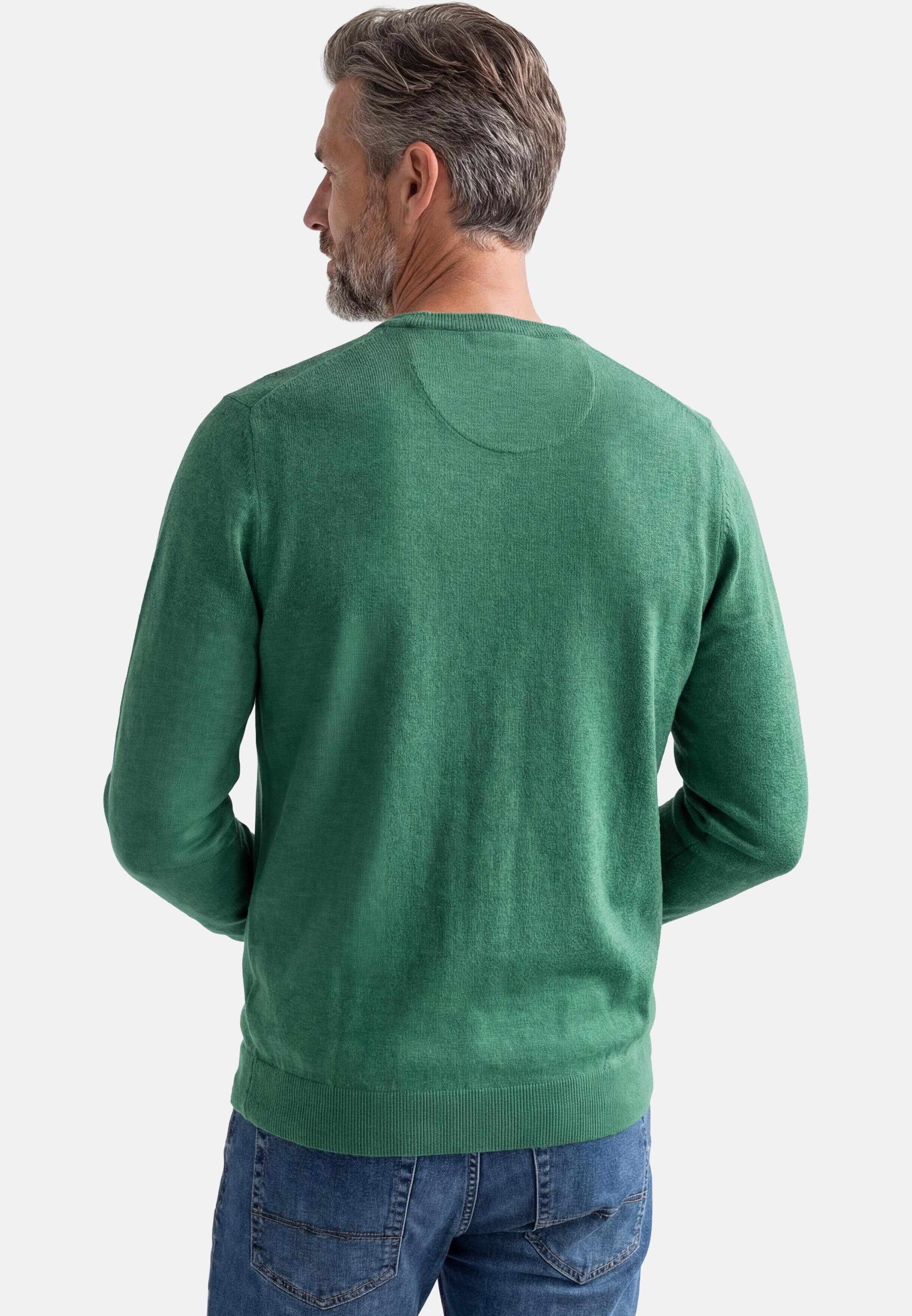 Redmond V-Ausschnitt-Pullover Basic (1-tlg) Pullover - Baumwolle - Atmungsaktiv - Weicher Feinstrick