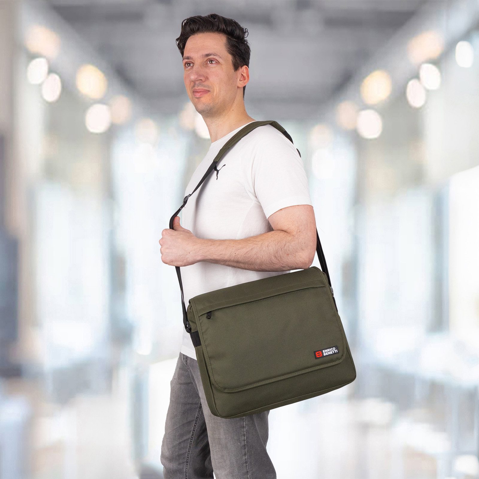 EAAKIE Umhängetasche Enrico Benetti Arbeitstasche Umhängetasche Messenger Herrentasche, als Schultertasche, Umhängetasche tragbar