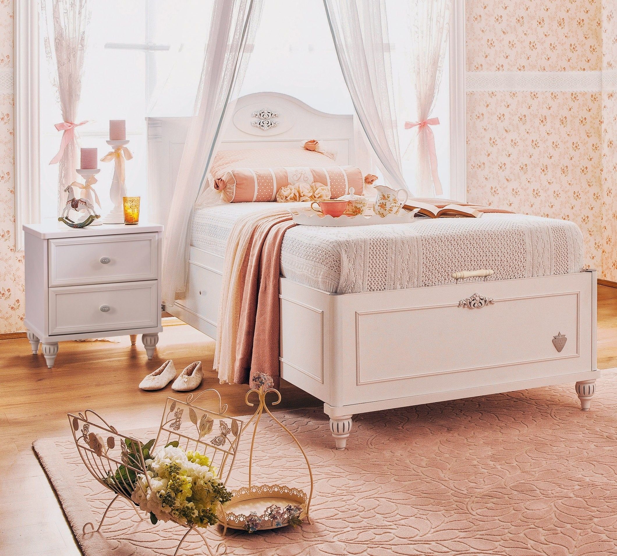 Möbel-Zeit Kinderbett Kinderbett 100x200 cm mit Bettkasten