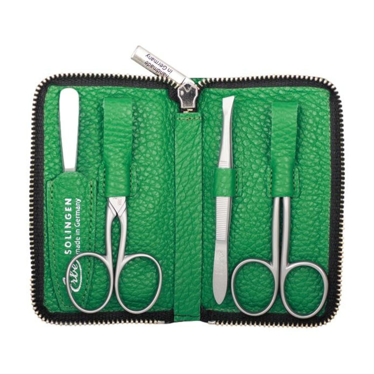 ERBE Körperpflegemittel Inox Reißverschluß-Etui Grün