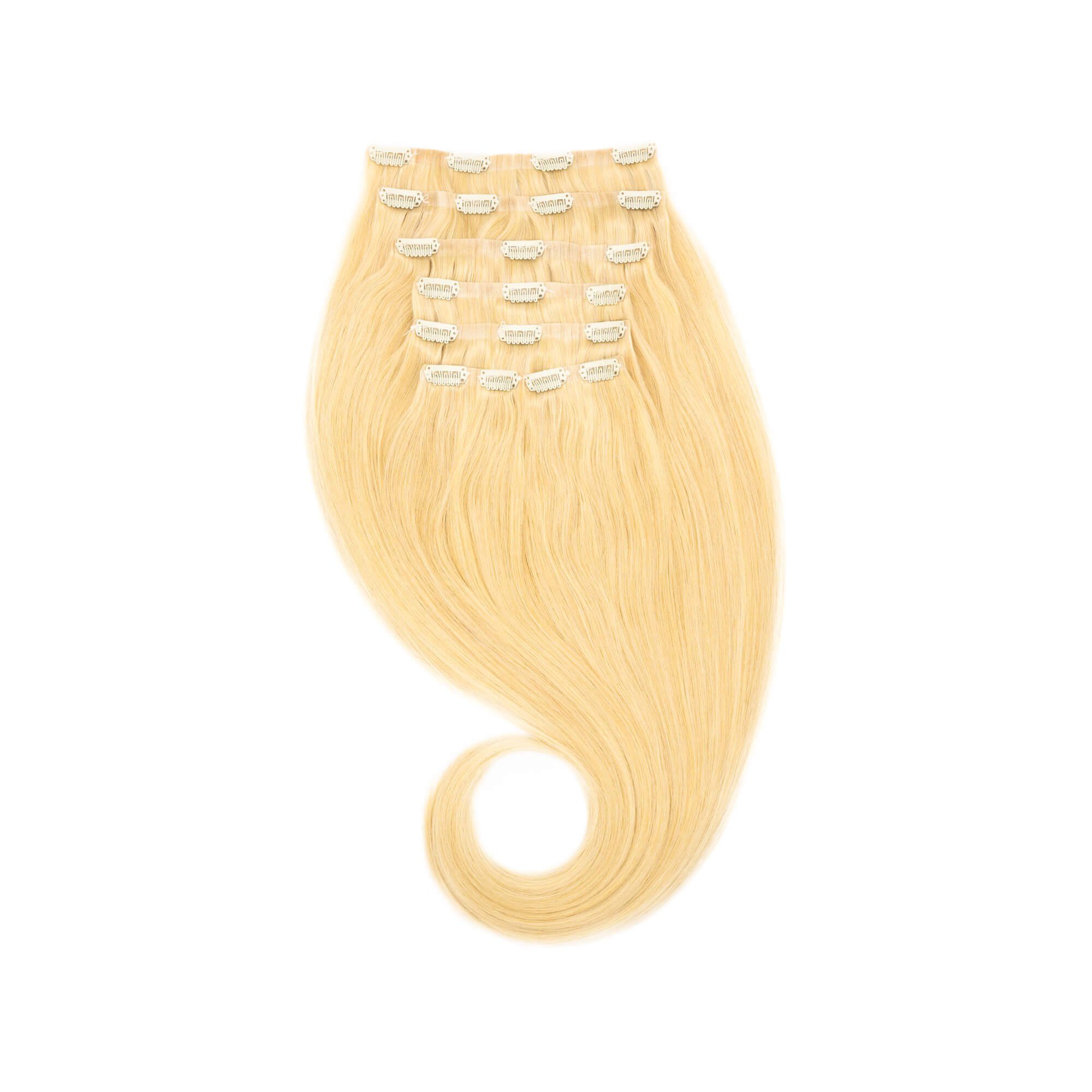 Echthaar-Extension Global goldblond #23 Clip-in-Extensions Extend nahtlos