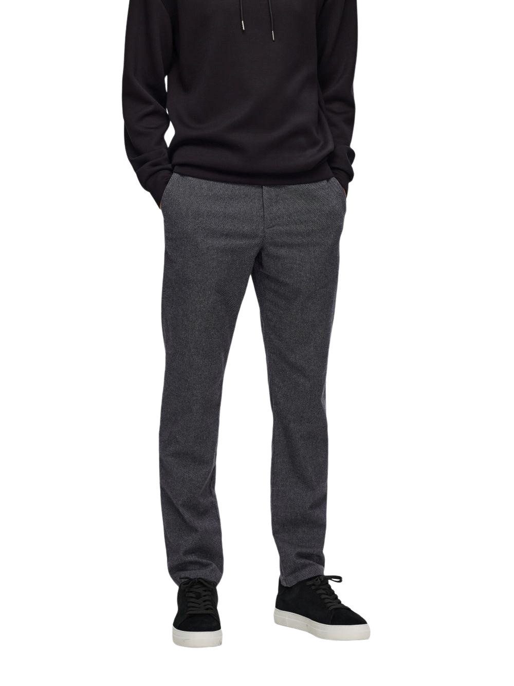 SELECTED HOMME Chinohose SLH175-SLIM MILES BRUSHED mit Stretch