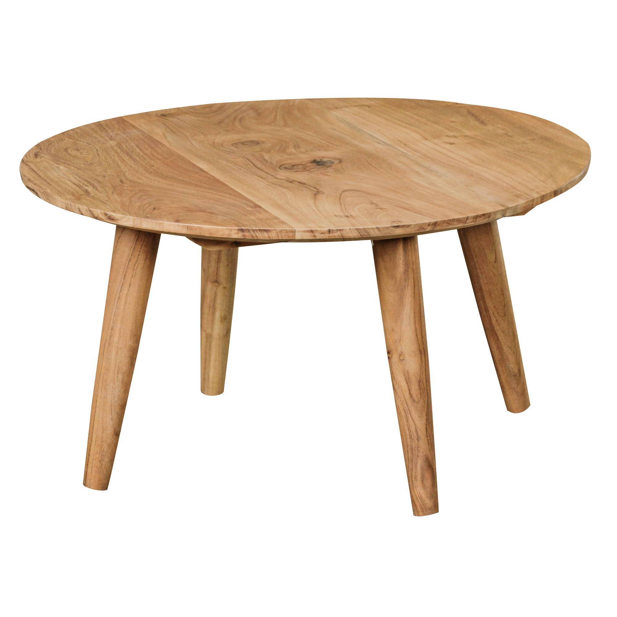 FINEBUY Couchtisch FB43789 (Massivholz Akazie Rund günstig online kaufen