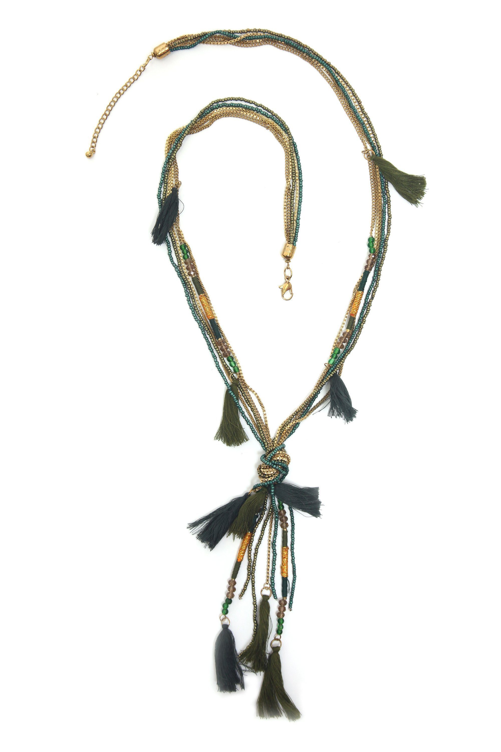 COLLEZIONE ALESSANDRO Lange Kette Lina, Kette mit kleinen Quasten